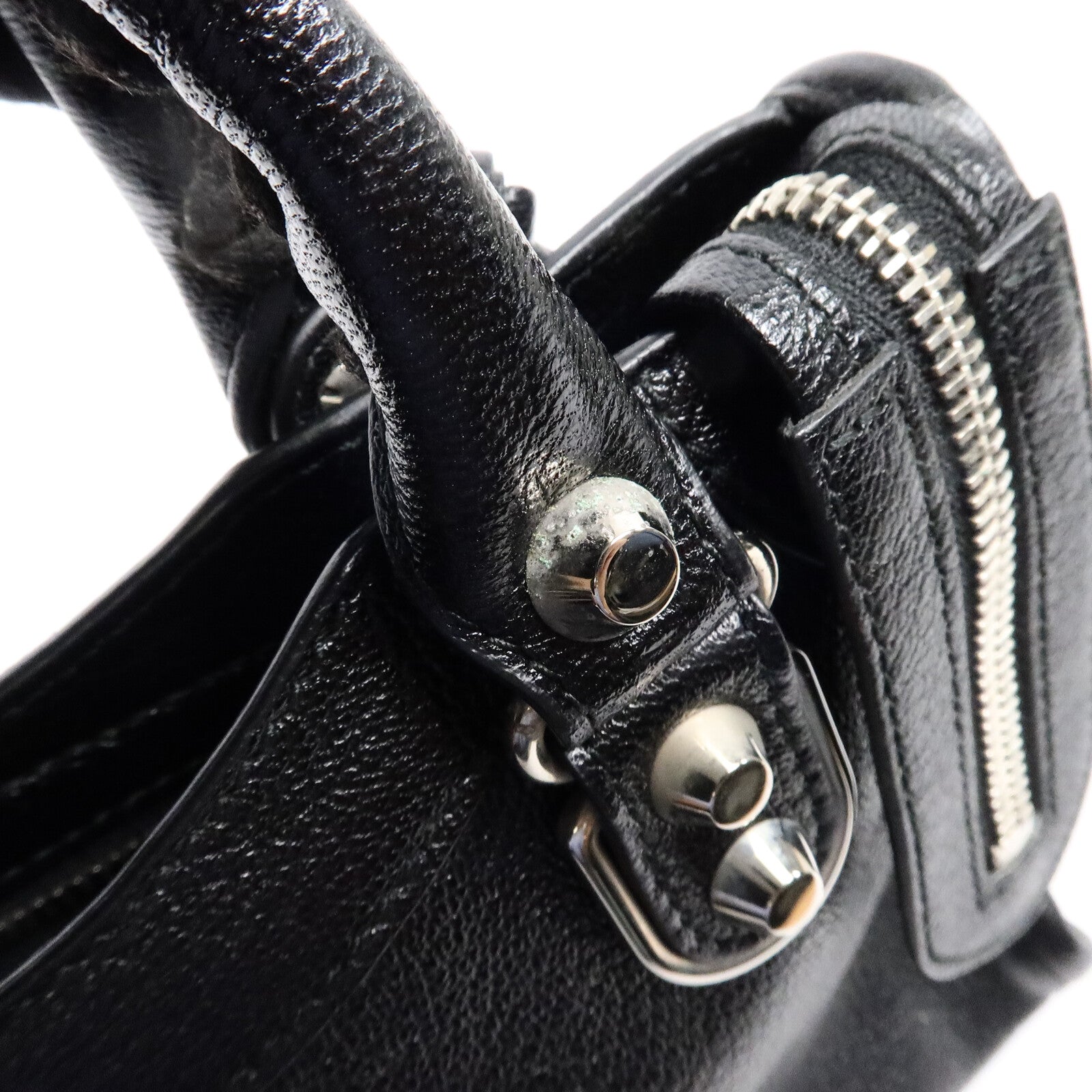 BALENCIAGA 牛皮皮革Mini City手挽肩背兩用袋