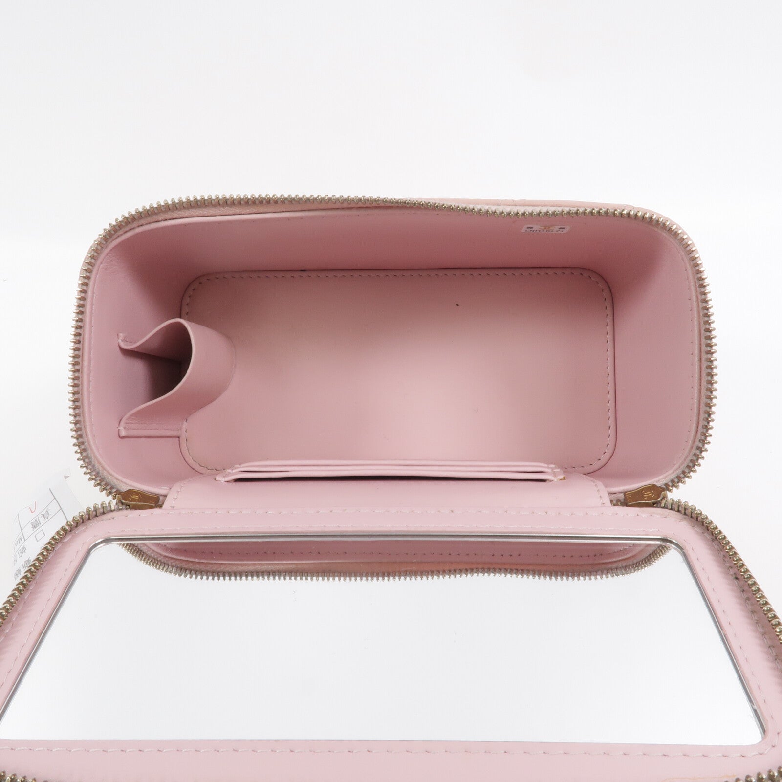 CHANEL 羊皮皮革Vanity Case鏈帶肩背袋