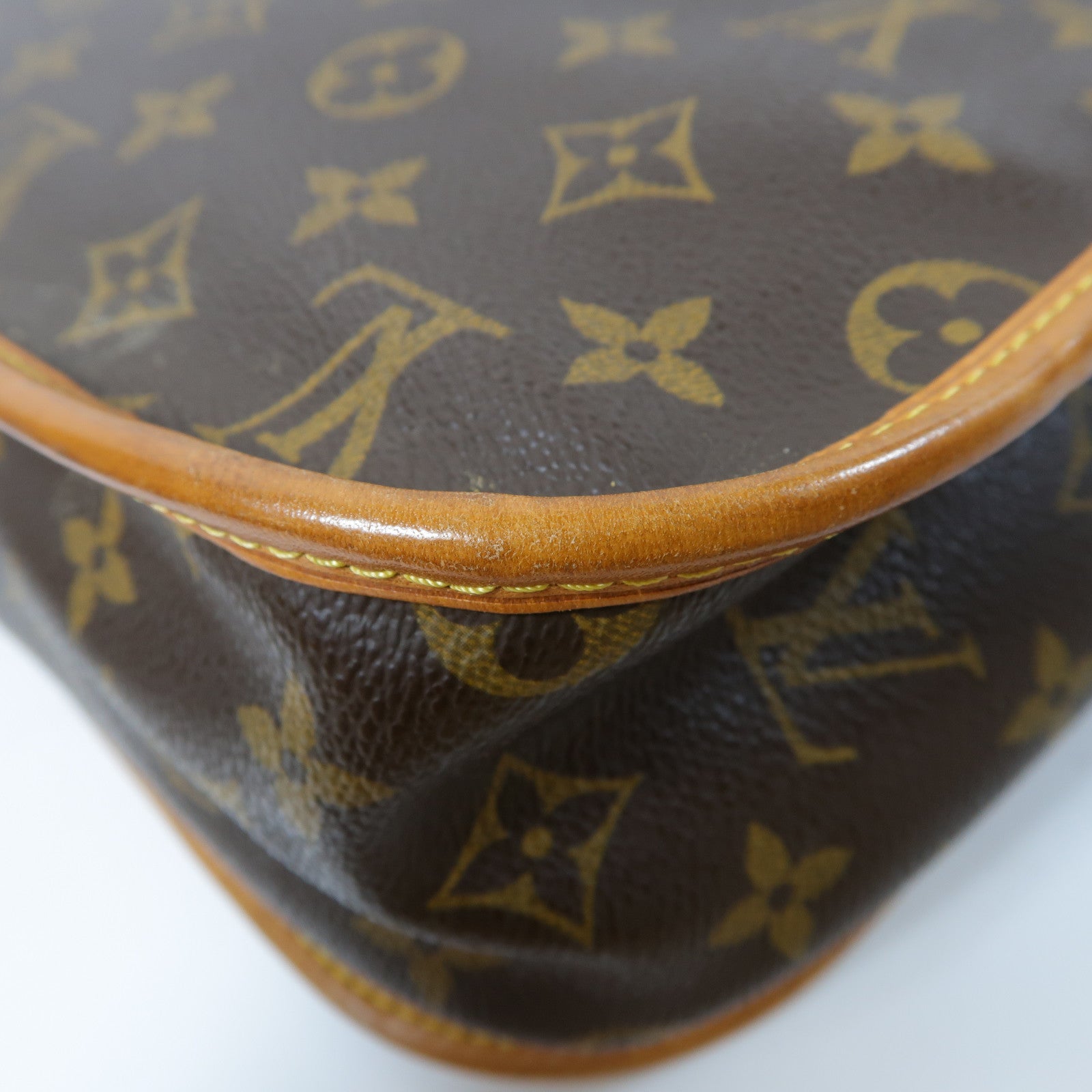 LOUIS VUITTON 【激減優惠】Monogram Bosphore GM金扣肩背袋啡色