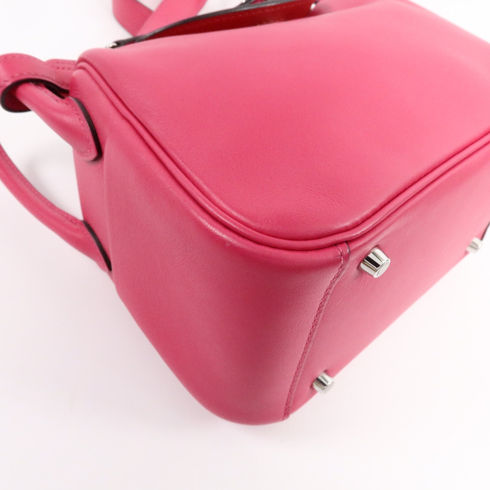 HERMES Swift皮革Mini Lindy手挽肩背兩用袋