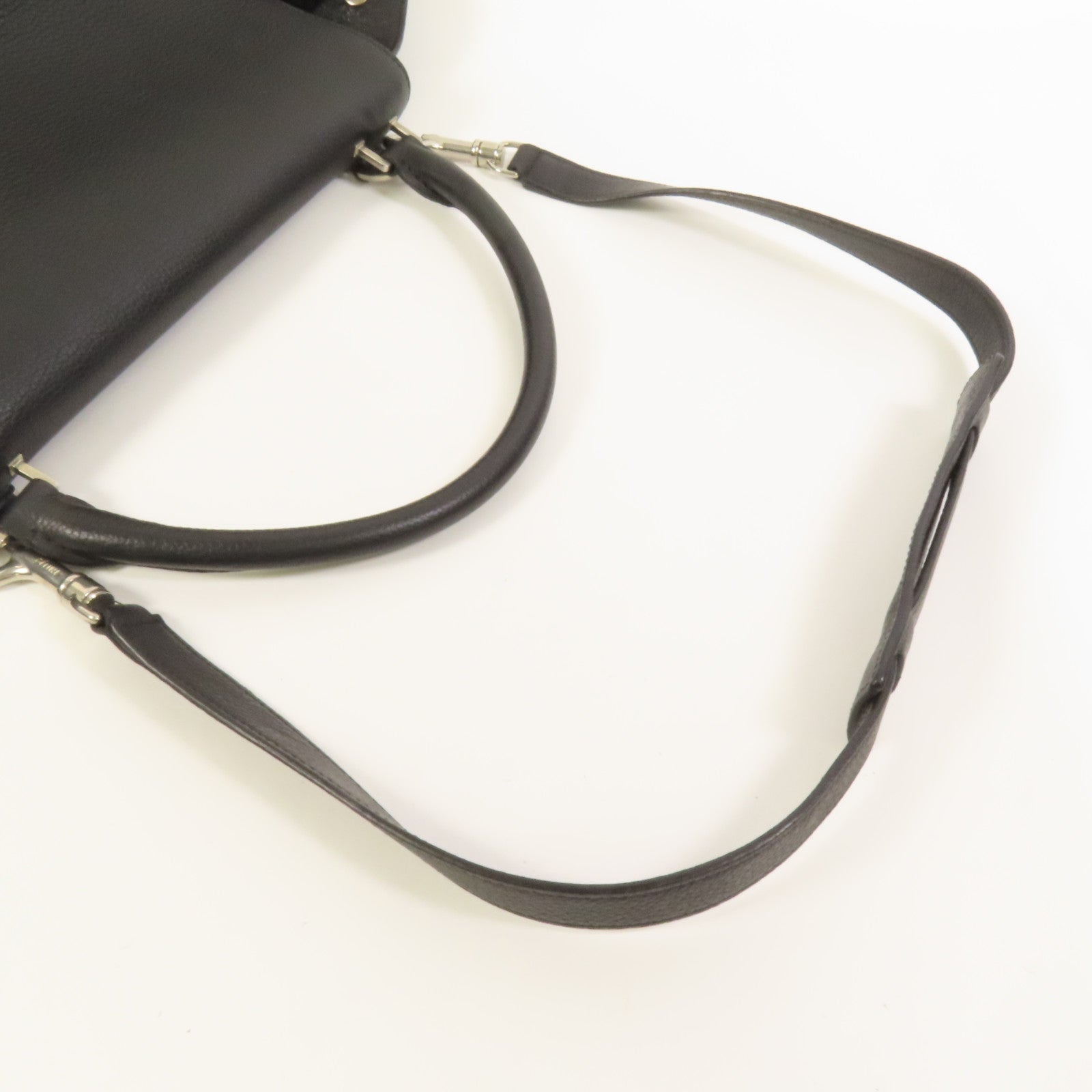 CELINE 【激減優惠】牛皮皮革Trapeze Medium銀扣手挽肩背兩用袋