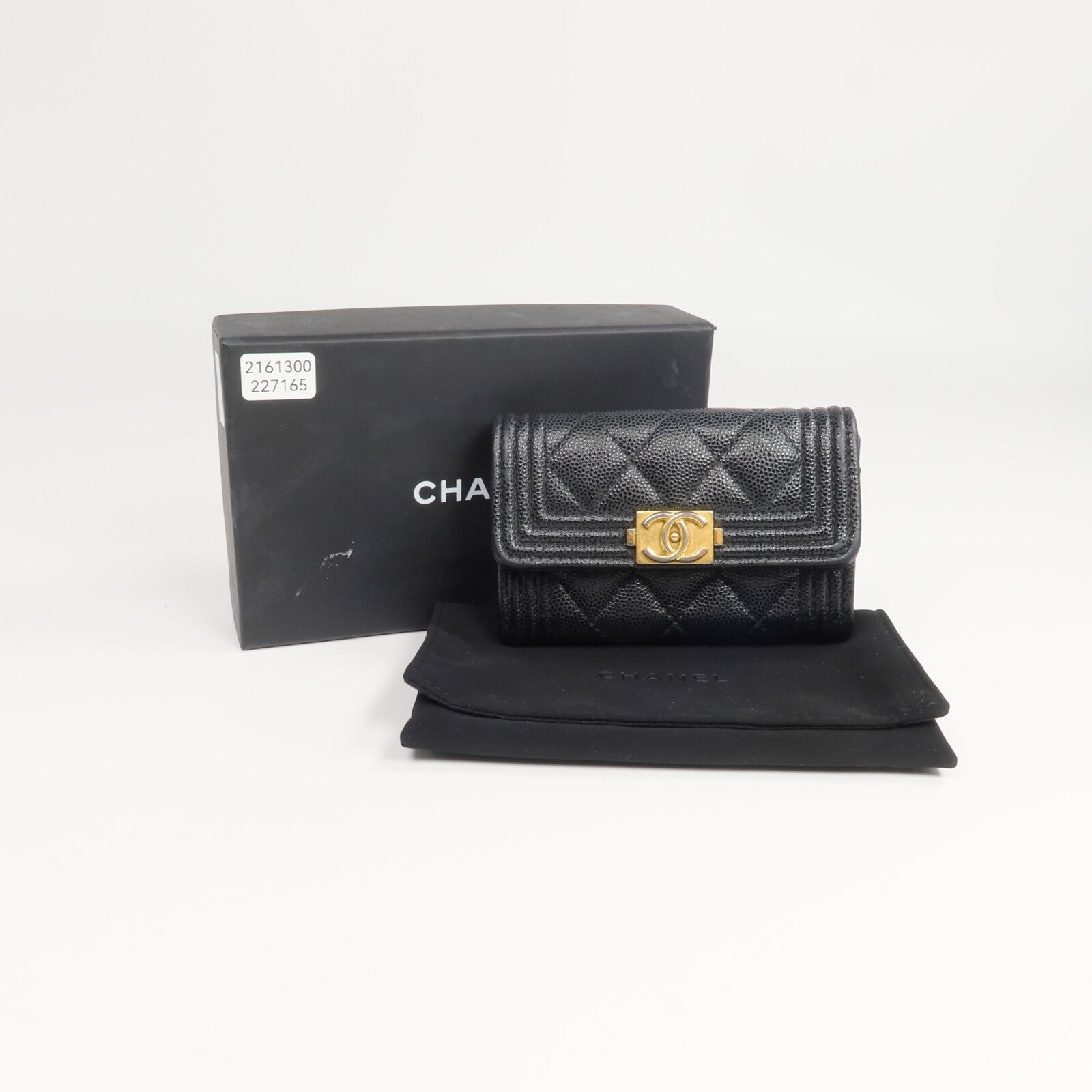 CHANEL 牛皮皮革Boy Card Case卡片套