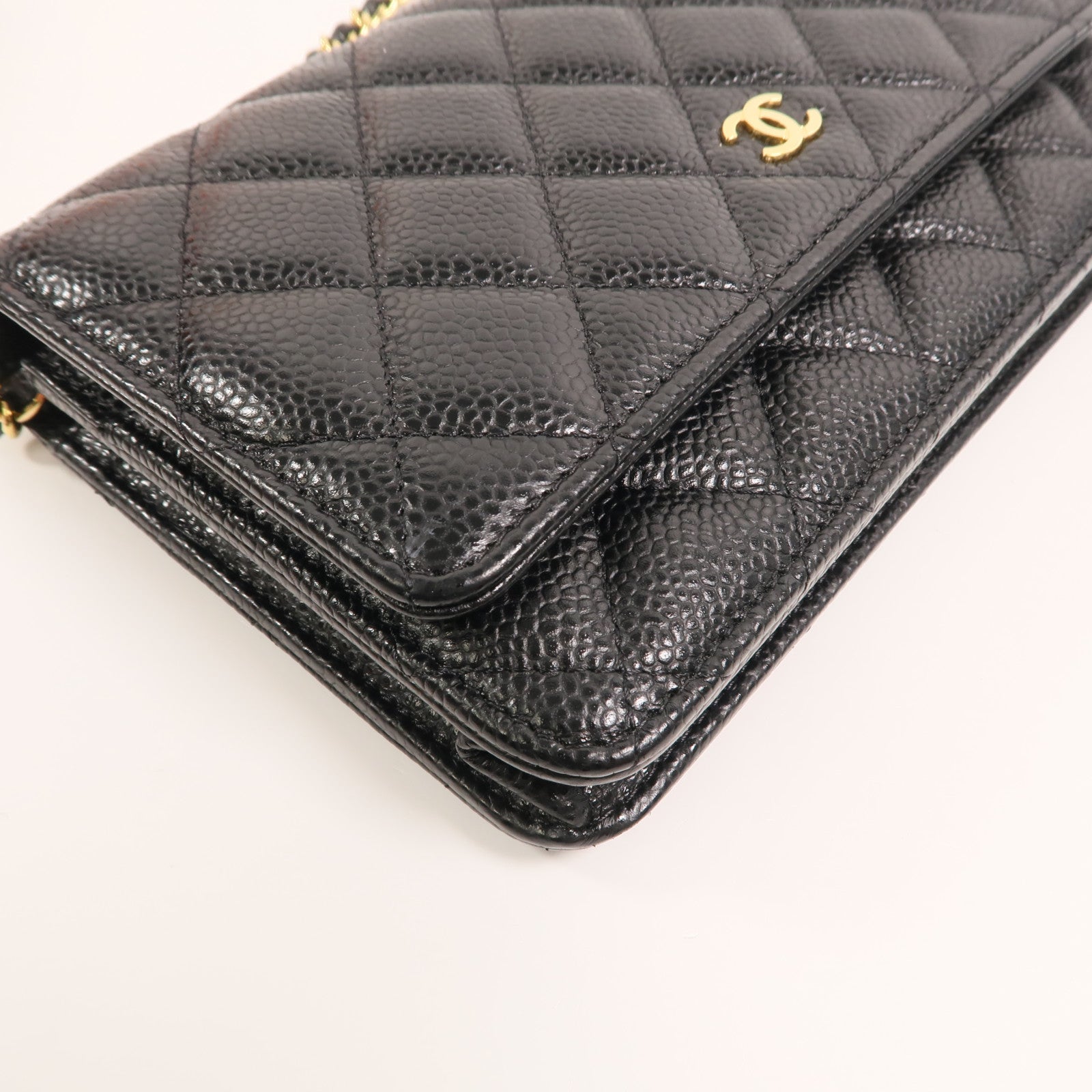 CHANEL 牛皮皮革WOC Wallet On Chain鏈帶肩背袋