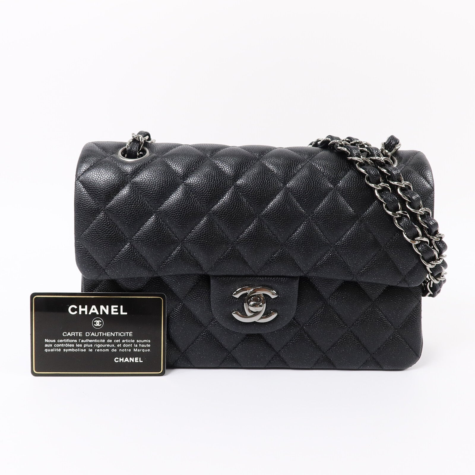 CHANEL 牛皮皮革Classic 23鏈帶肩背袋