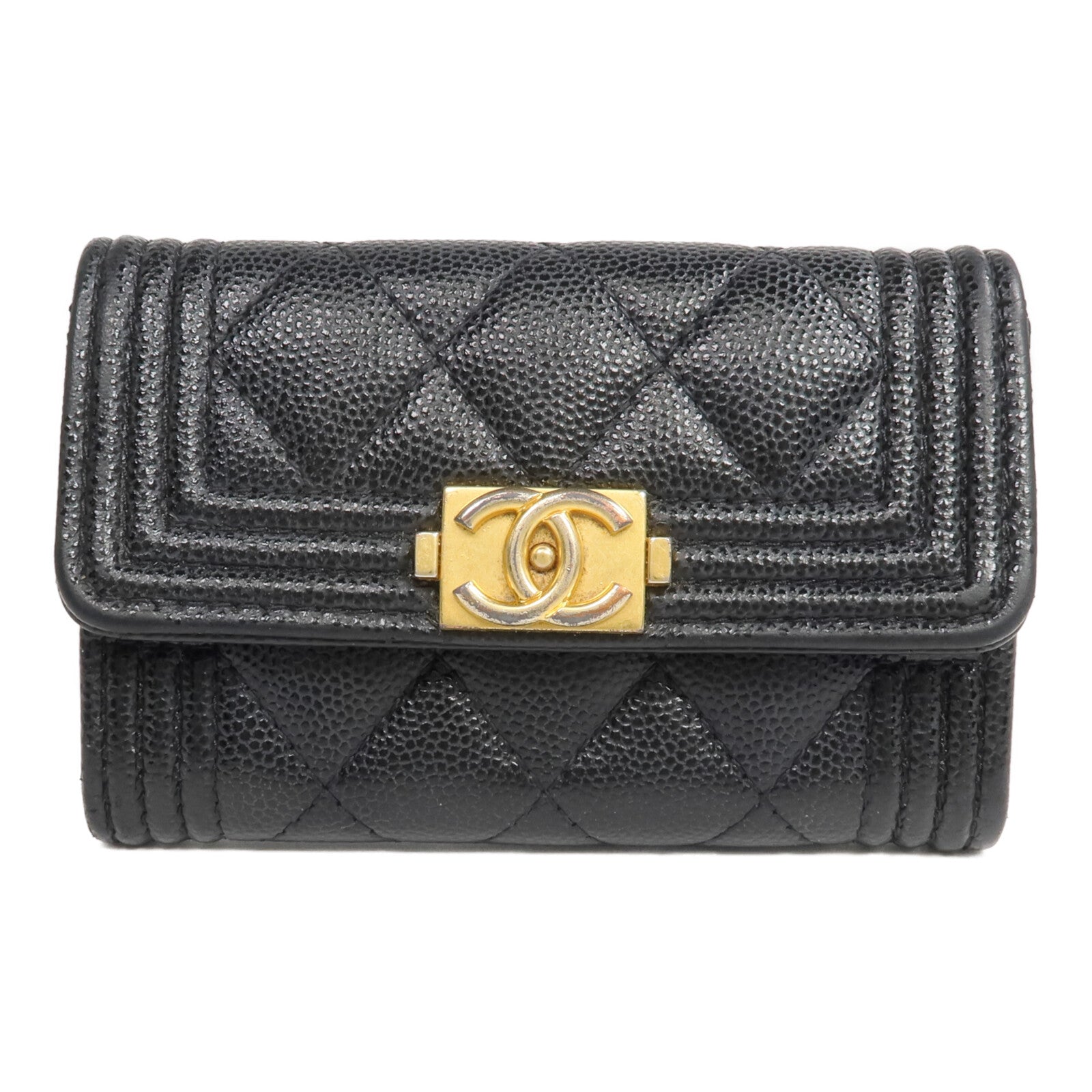 CHANEL 牛皮皮革Boy Card Case卡片套
