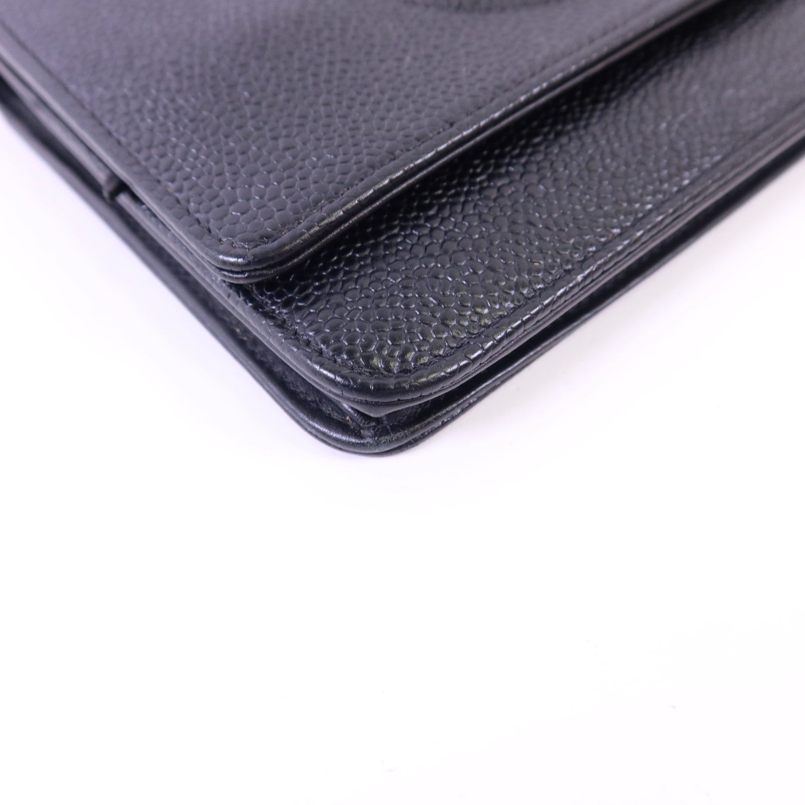 CHANEL 牛皮皮革WOC Wallet On Chain銀扣鏈帶肩背袋