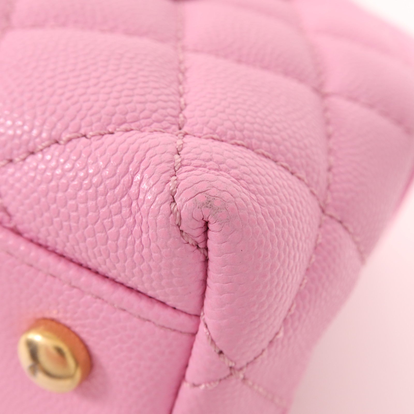 CHANEL 牛皮皮革Coco Handle金扣鏈帶肩背袋