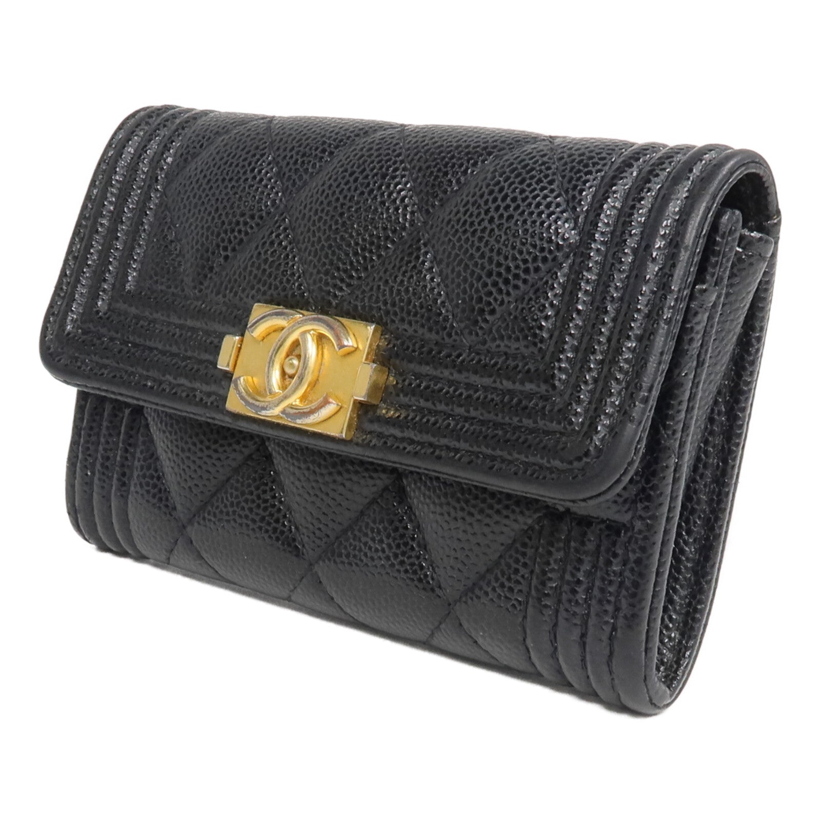 CHANEL 牛皮皮革Boy Card Case卡片套