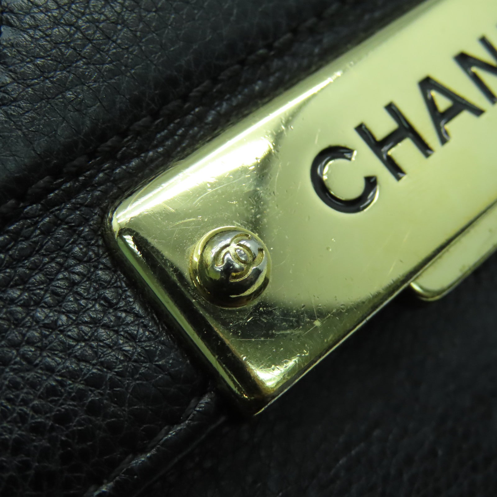 CHANEL 【激減優惠】菱格牛皮皮革Chain Shoulder Bag金扣手挽肩背兩用袋黑色