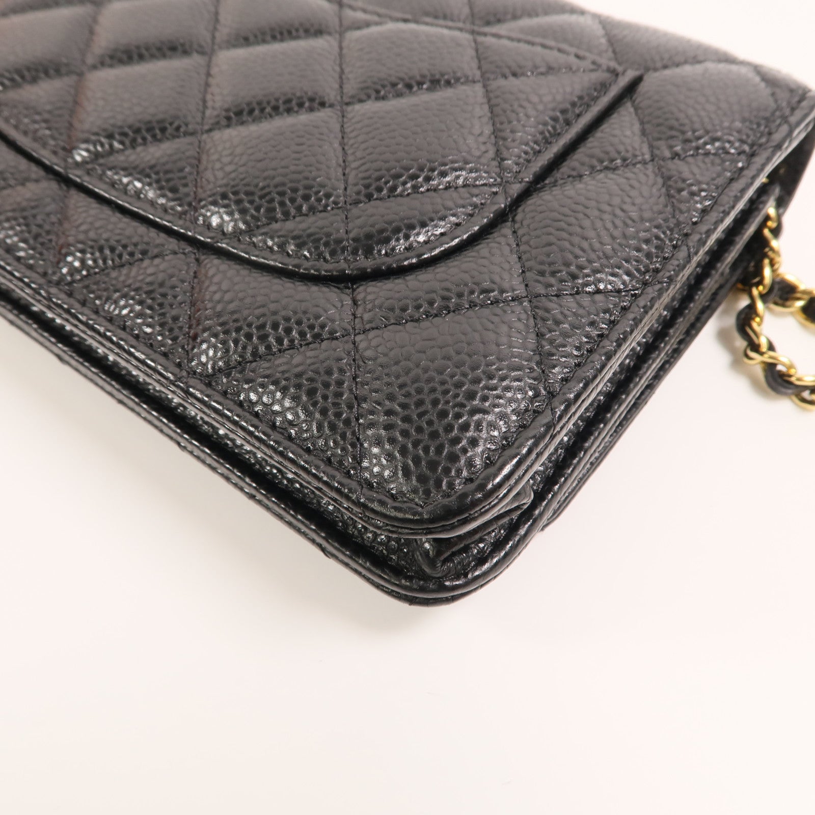 CHANEL 牛皮皮革WOC Wallet On Chain鏈帶肩背袋