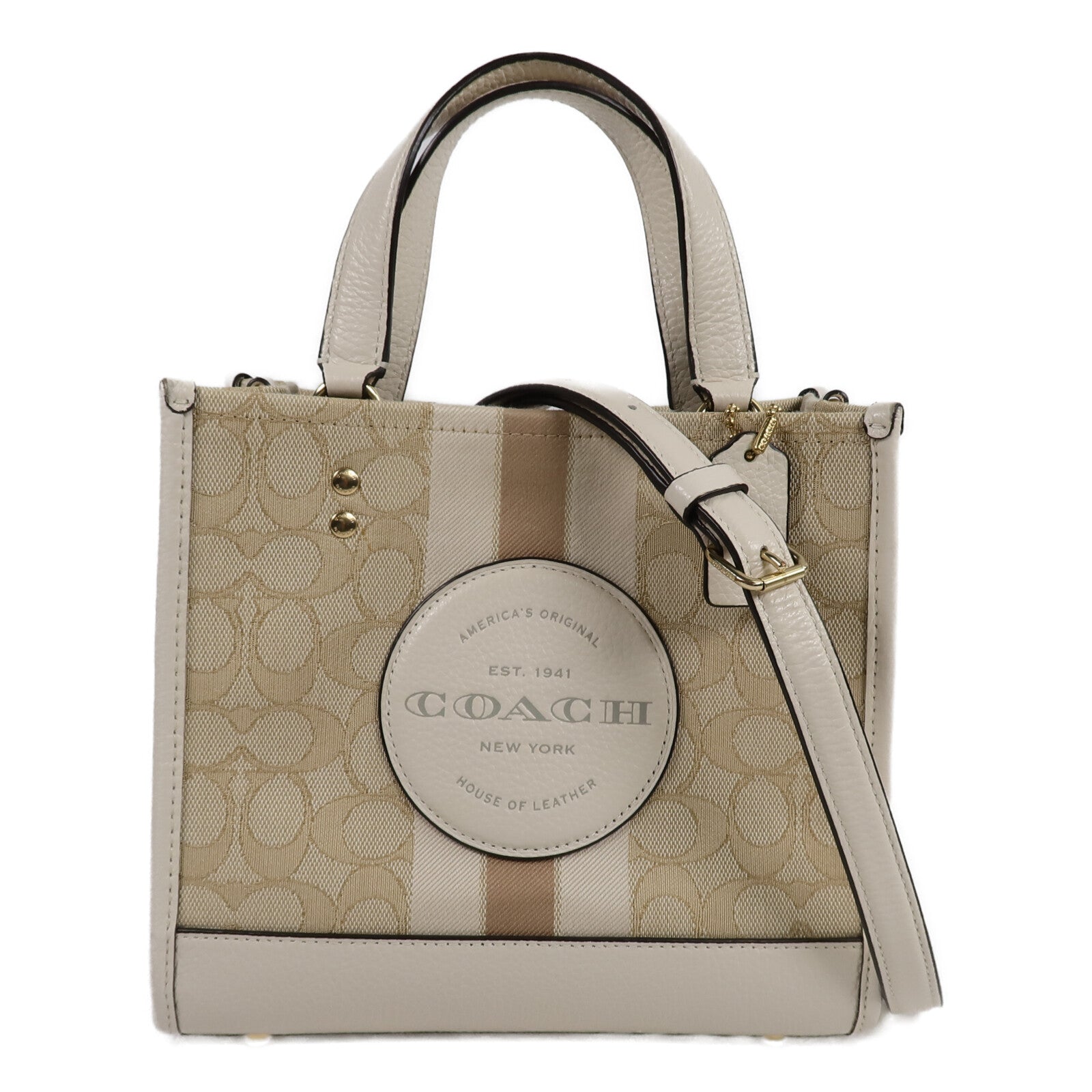 COACH 帆布Small Tote Bag手挽肩背兩用袋