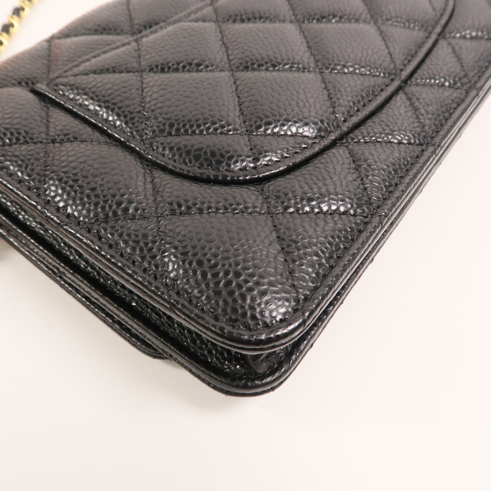 CHANEL 牛皮皮革WOC Wallet On Chain鏈帶肩背袋