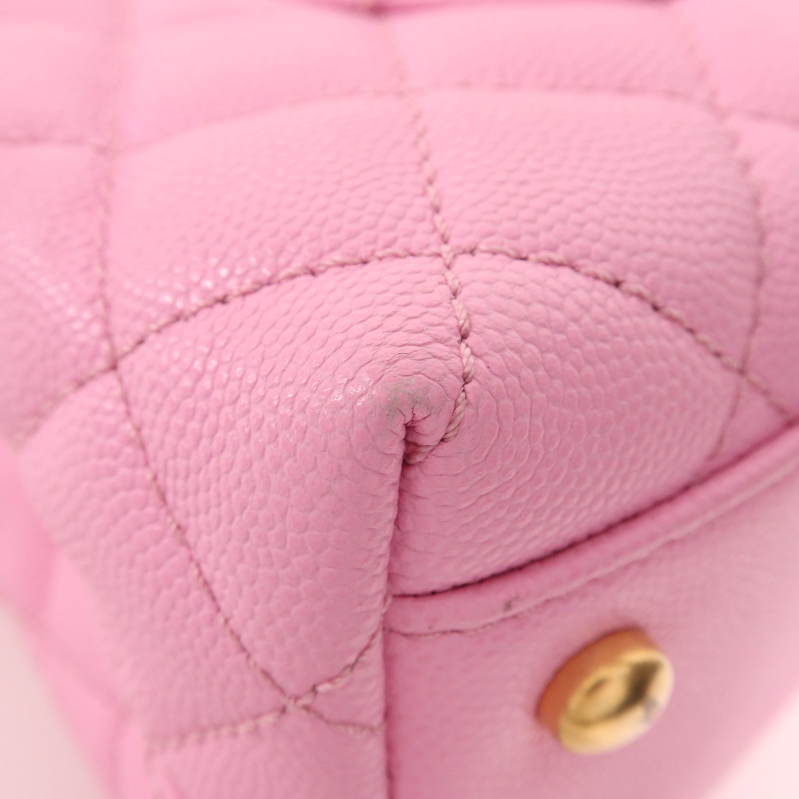 CHANEL 牛皮皮革Coco Handle金扣鏈帶肩背袋