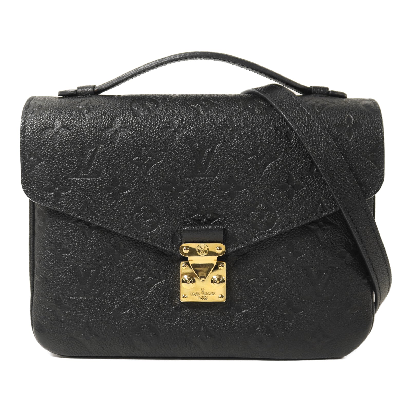 LOUIS VUITTON Monogram Empreinte Pochette Metis金扣手挽肩背兩用袋