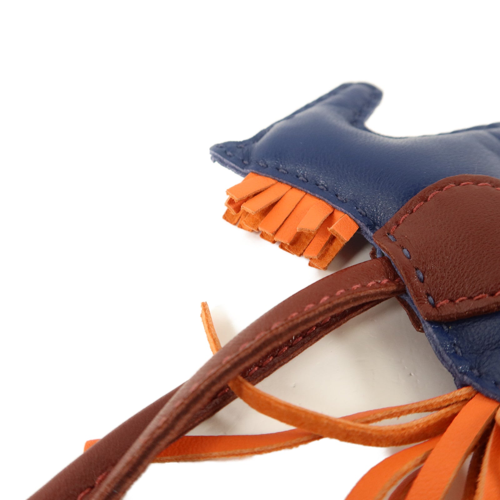 HERMES Milo皮革Rodeo PM掛飾Rouge H