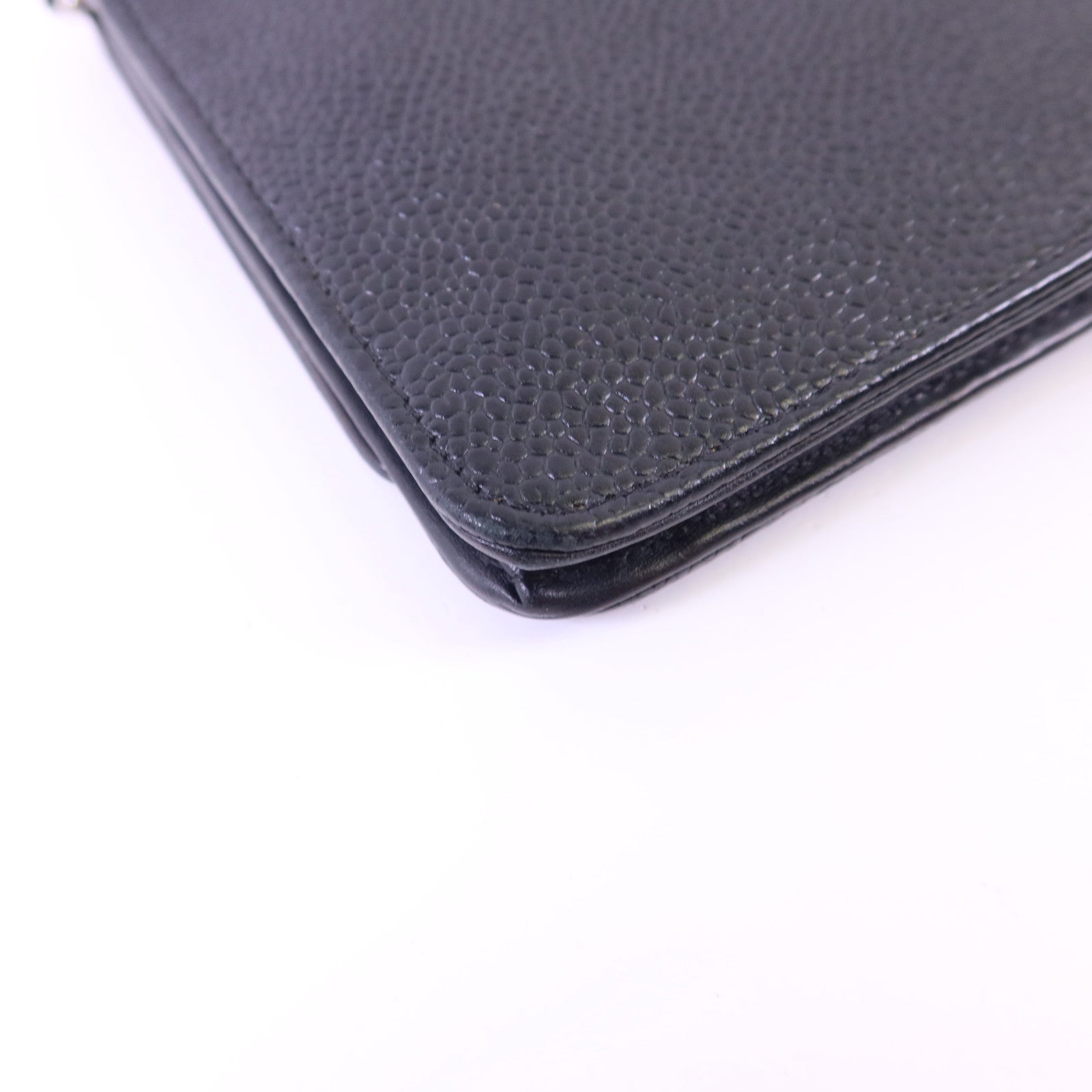 CHANEL 牛皮皮革WOC Wallet On Chain銀扣鏈帶肩背袋