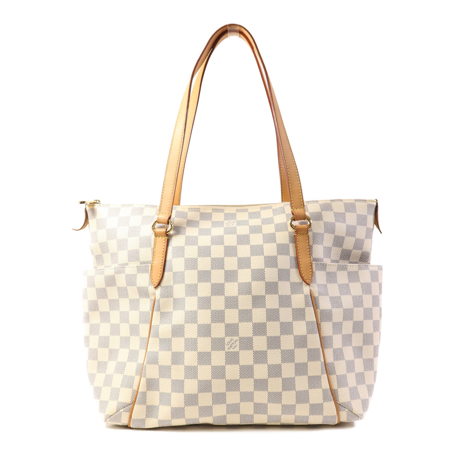 LOUIS VUITTON Damier Azur Totally MM金扣肩背袋