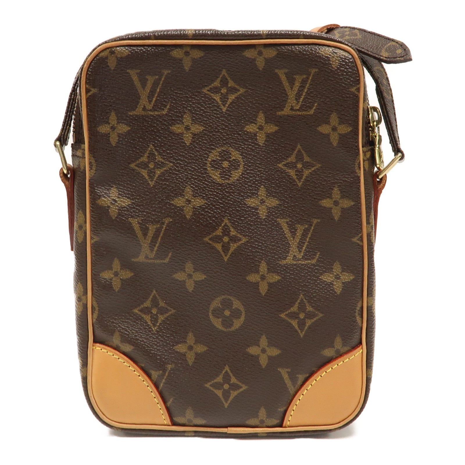 LOUIS VUITTON 【激減優惠】Monogram Danube金扣肩背袋啡色