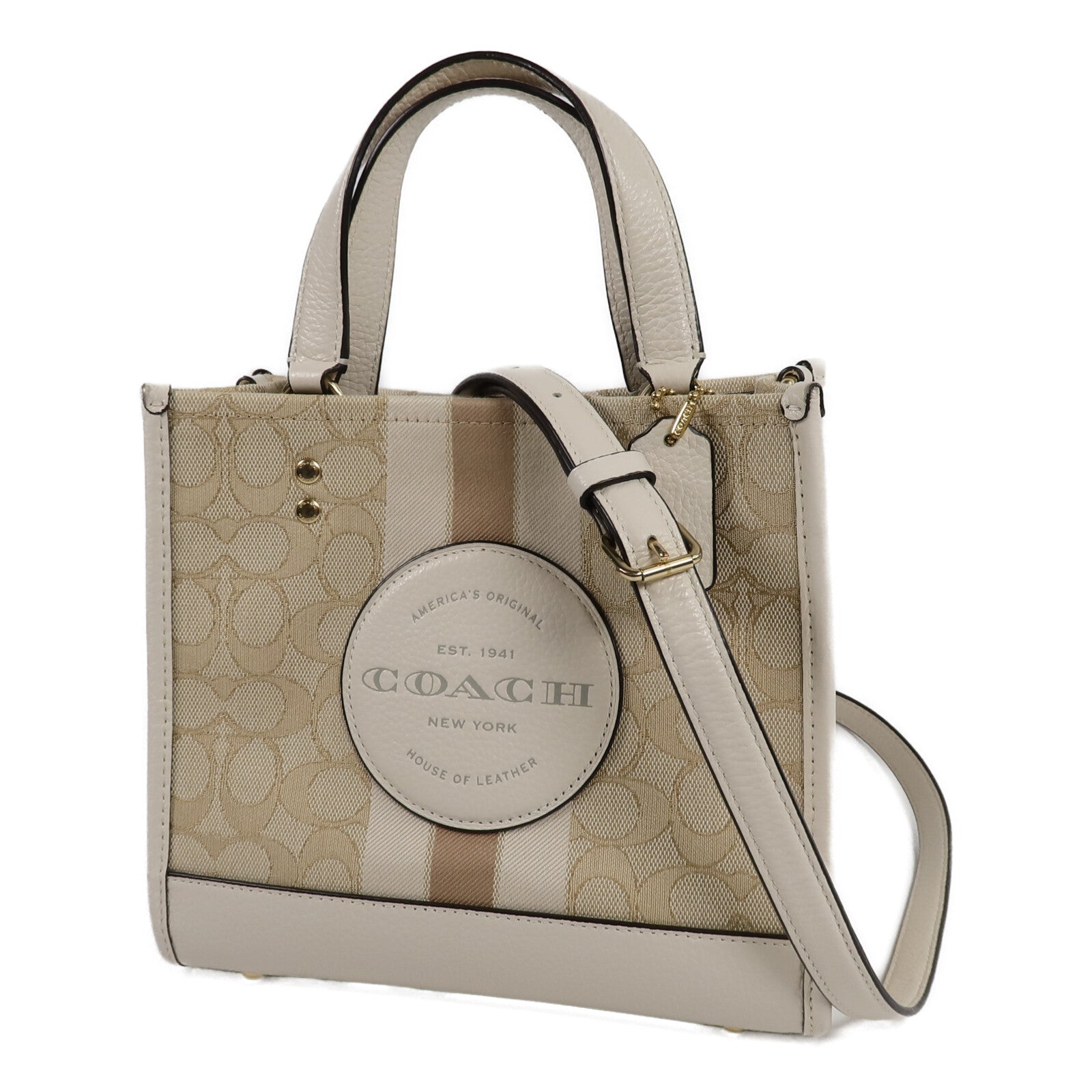 COACH 帆布Small Tote Bag手挽肩背兩用袋