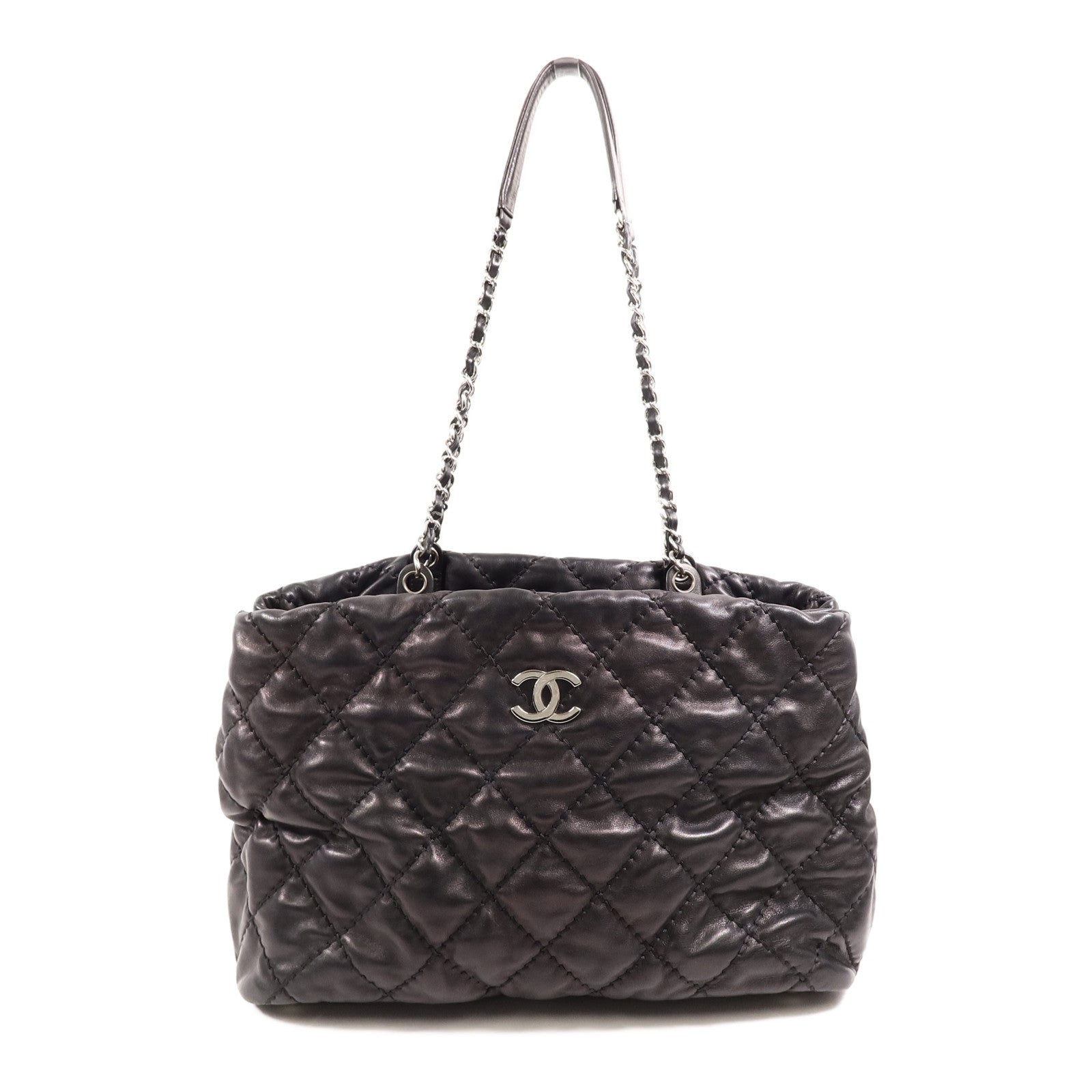 CHANEL 牛皮皮革Shoulder Bag鏈帶肩背袋
