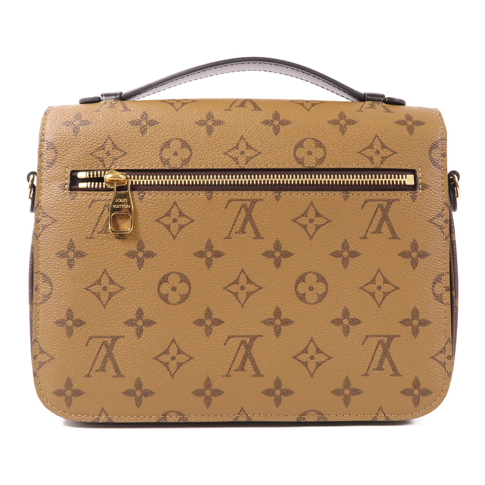 LOUIS VUITTON Monogram Reverse Pochette Metis金扣手挽肩背兩用袋