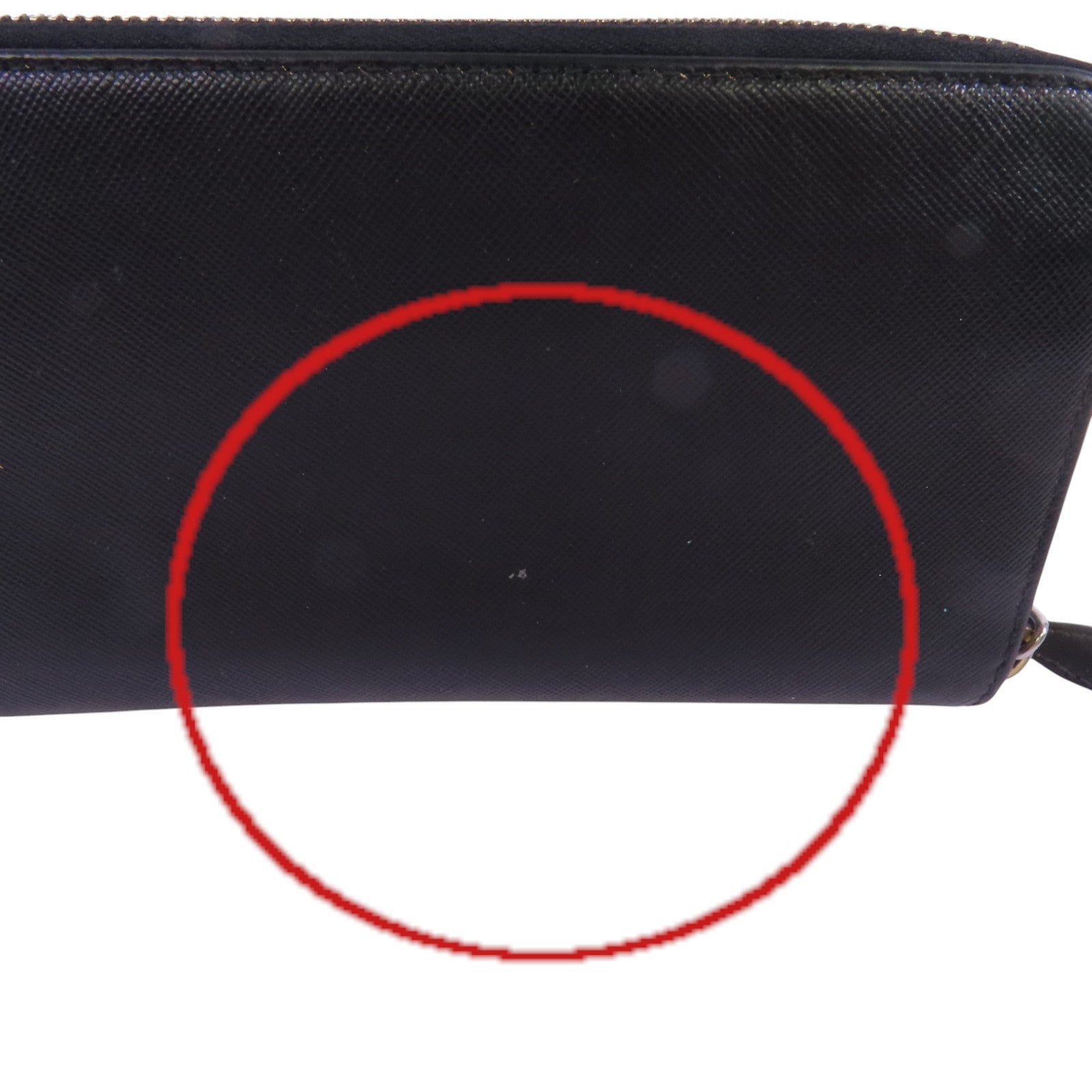 PRADA Saffiano皮革Zipper Long Wallet金扣拉鏈長錢包