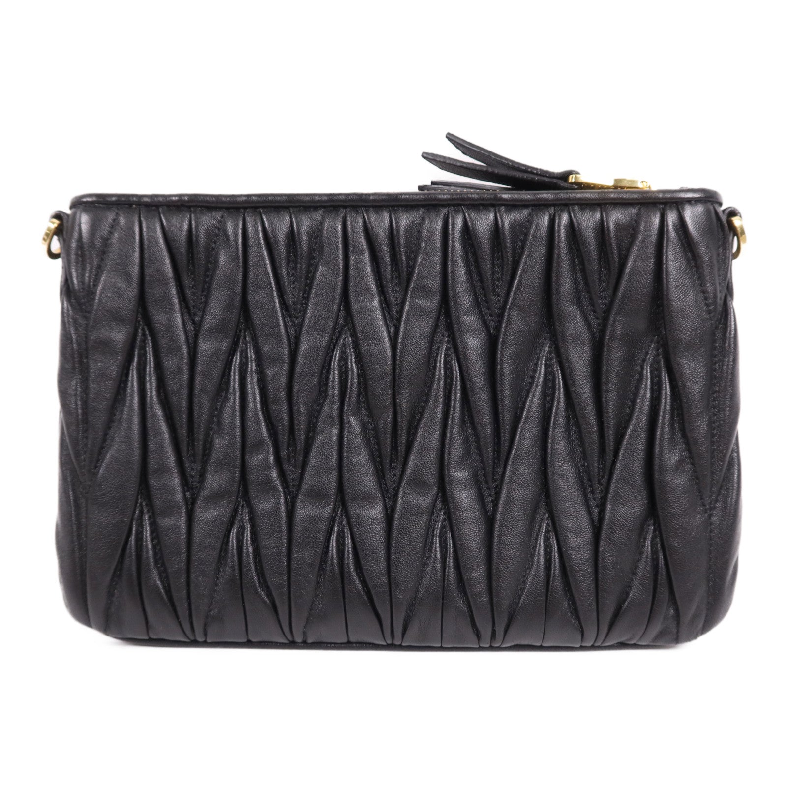 Miu Miu 牛皮皮革Shoulder Bag金扣肩背袋