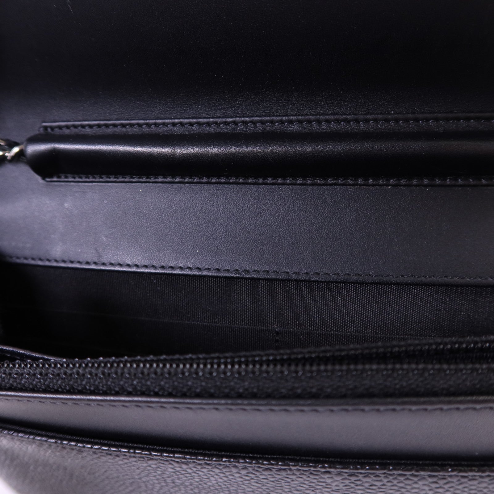 CHANEL 牛皮皮革WOC Wallet On Chain銀扣鏈帶肩背袋