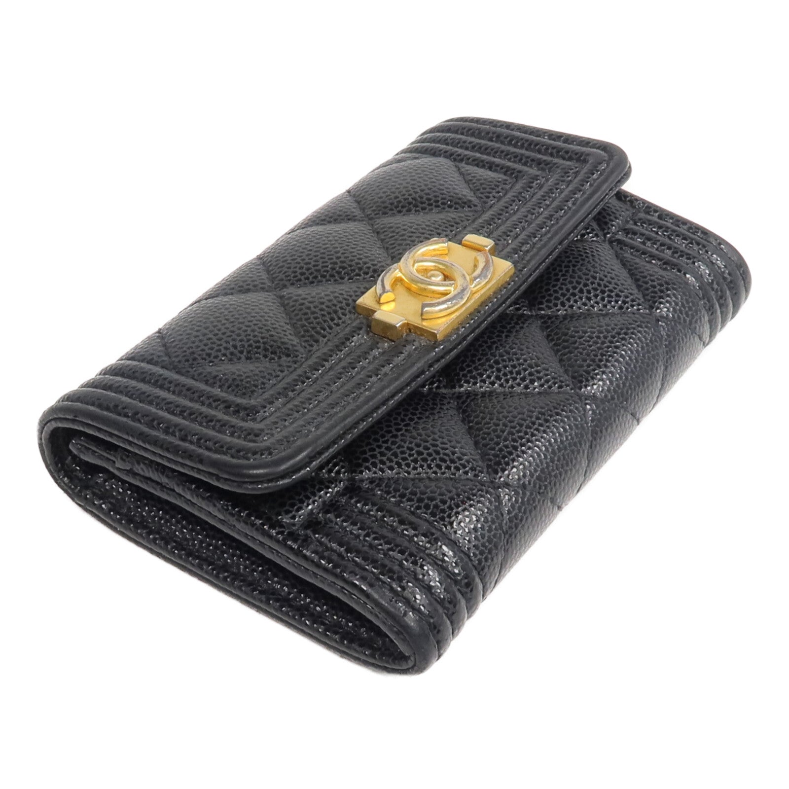 CHANEL 牛皮皮革Boy Card Case卡片套