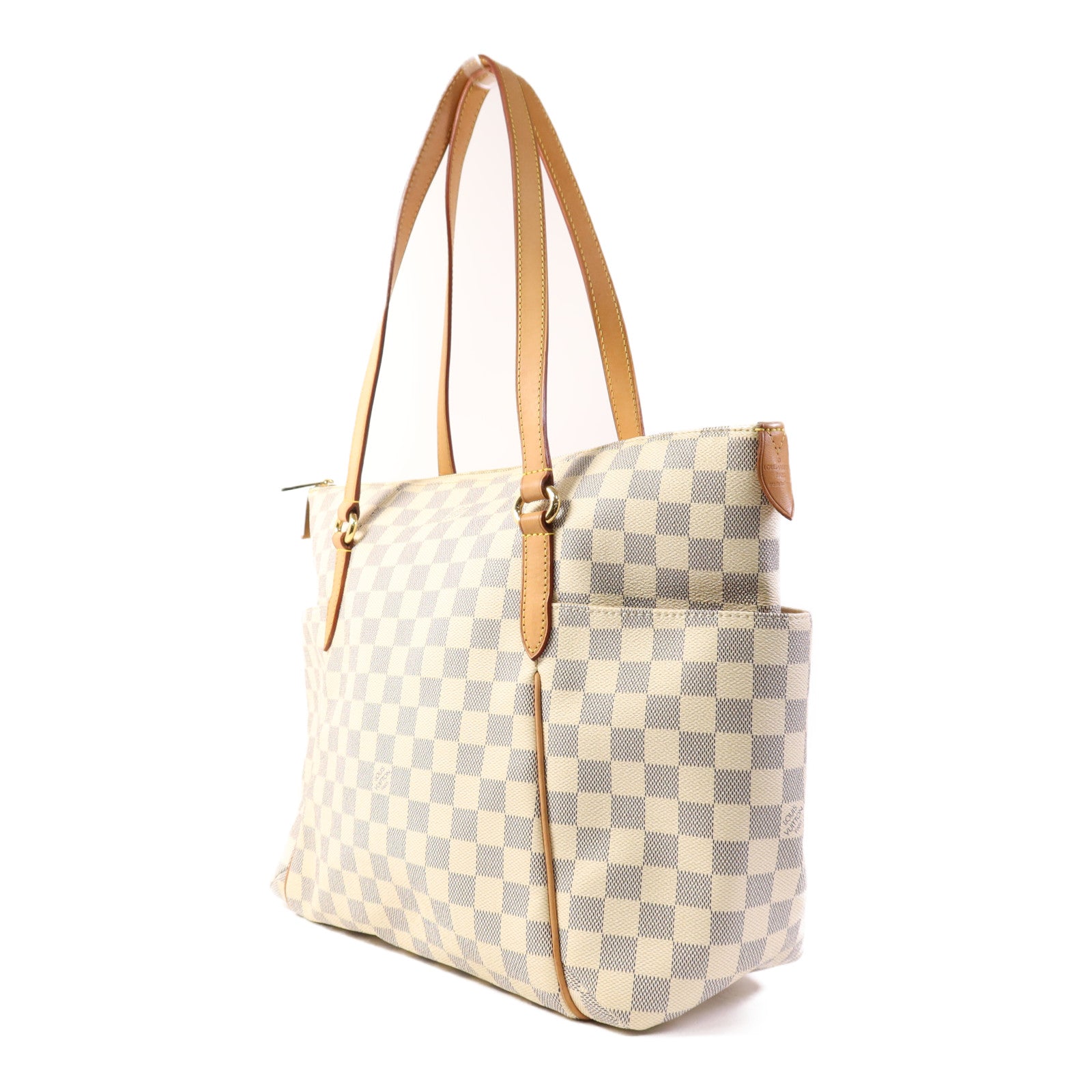 LOUIS VUITTON Damier Azur Totally MM金扣肩背袋