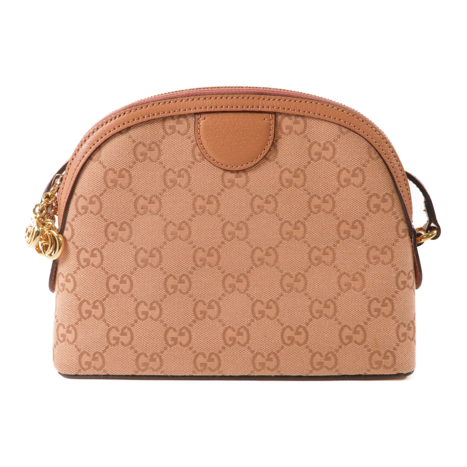 GUCCI 帆布Ophidia GG金扣肩背袋