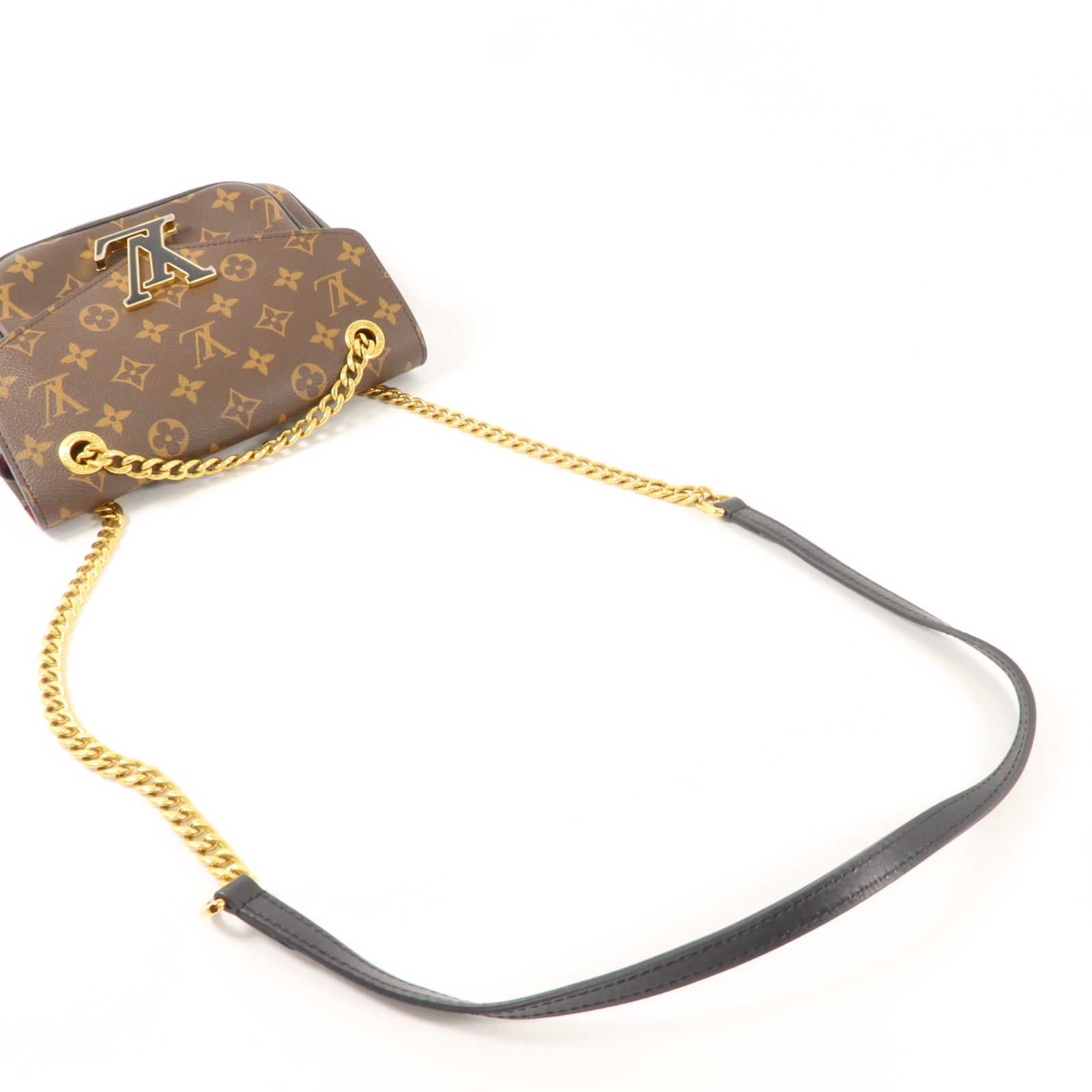 LOUIS VUITTON Monogram Passy金扣肩背袋棕色