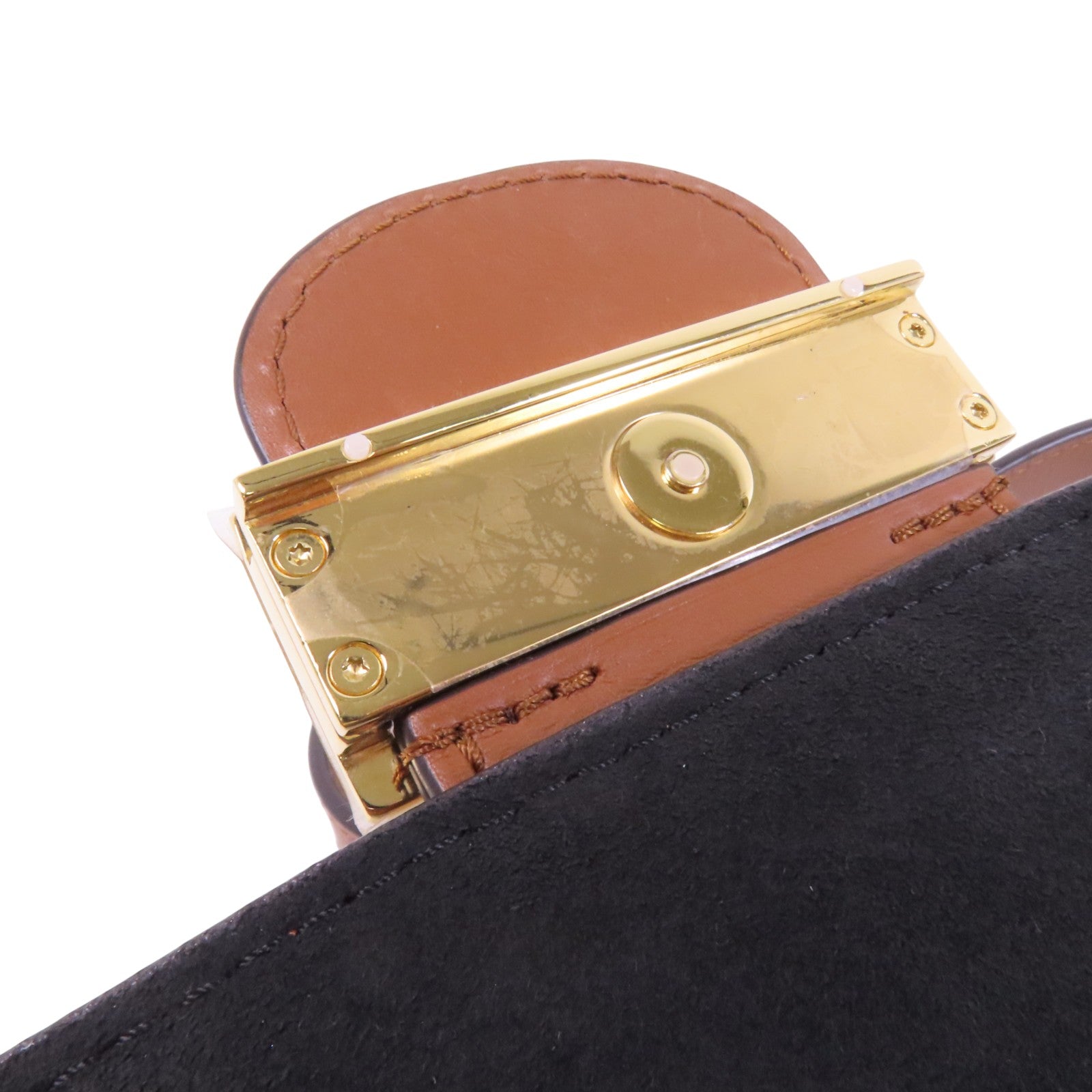 LOUIS VUITTON Monogram Reverse Mini Dauphine金扣肩背袋