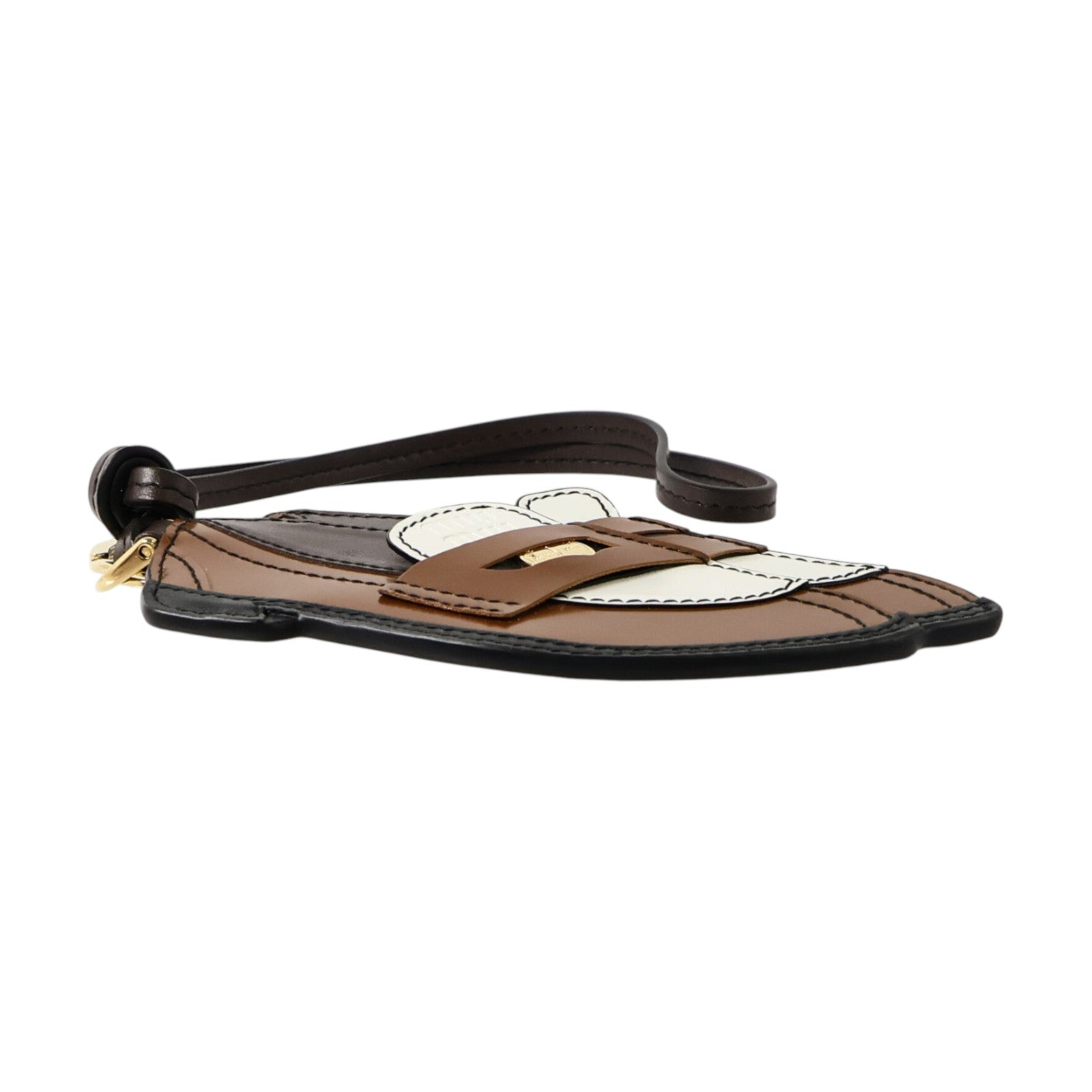 Miu Miu 牛皮皮革Penny Loafer Charm Keychain鎖匙扣