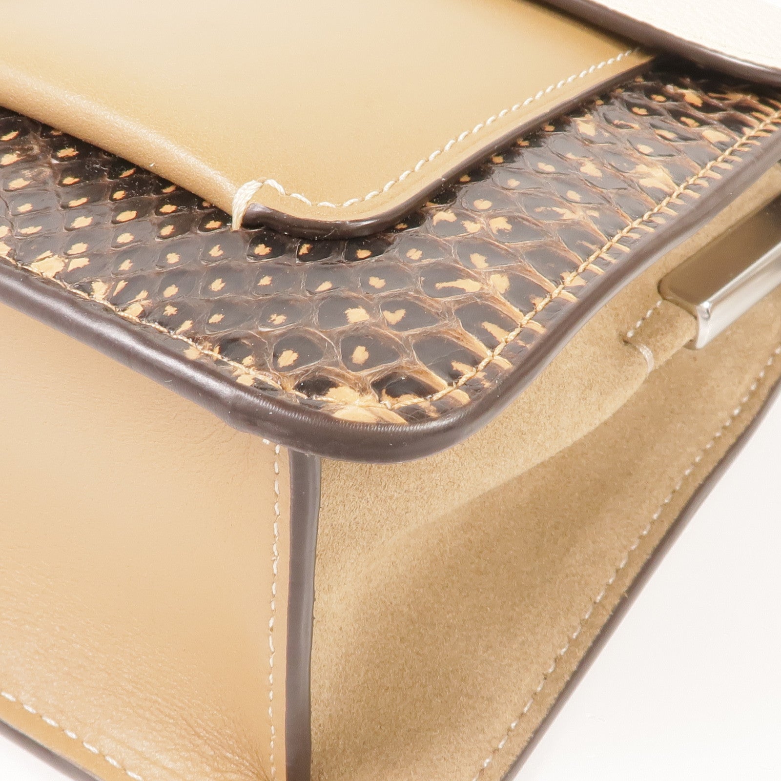 COACH 牛皮皮革2way Shoulder Bag銀扣手挽肩背兩用袋
