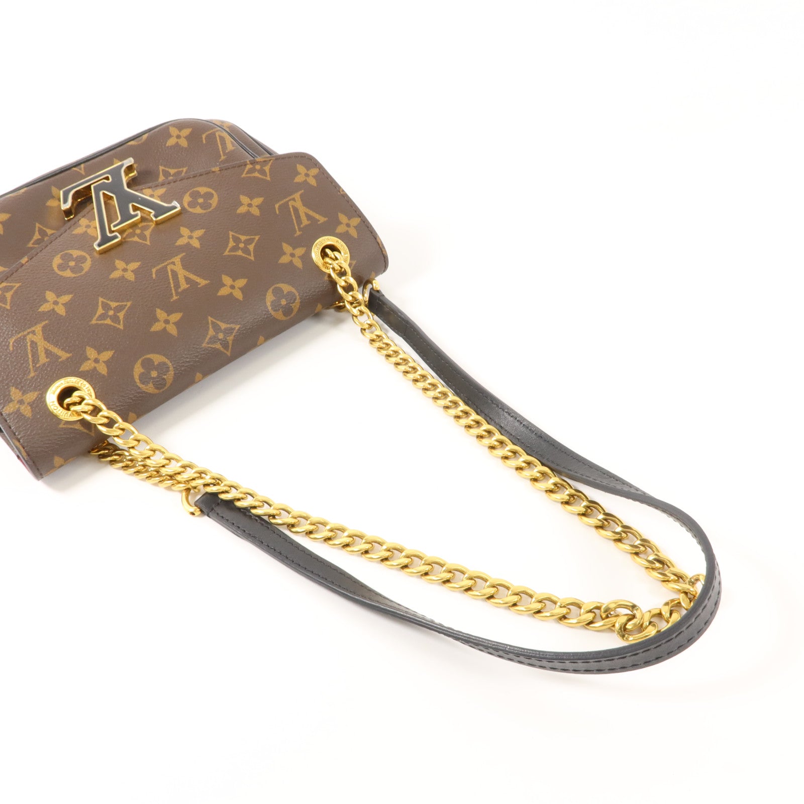 LOUIS VUITTON Monogram Passy金扣肩背袋棕色