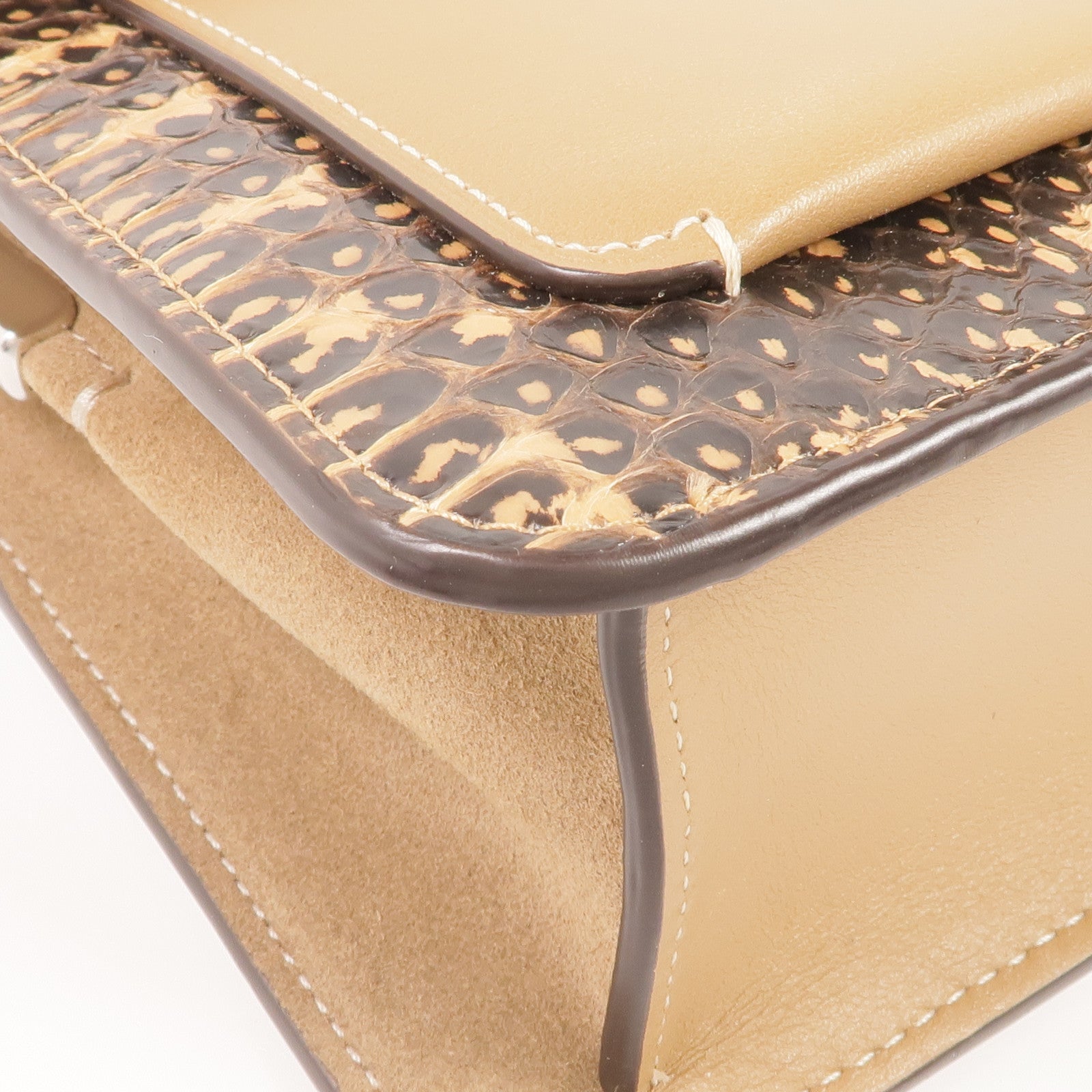 COACH 牛皮皮革2way Shoulder Bag銀扣手挽肩背兩用袋