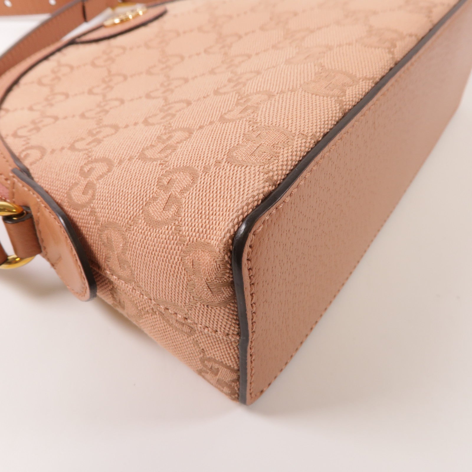 GUCCI 帆布Ophidia GG金扣肩背袋