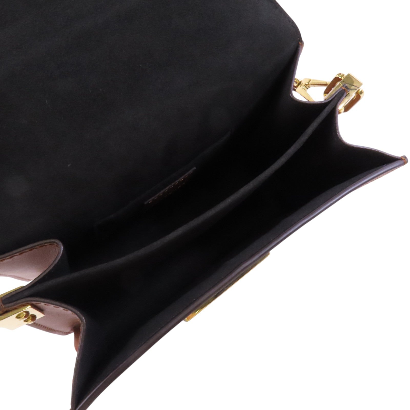 LOUIS VUITTON Monogram Reverse Mini Dauphine金扣肩背袋