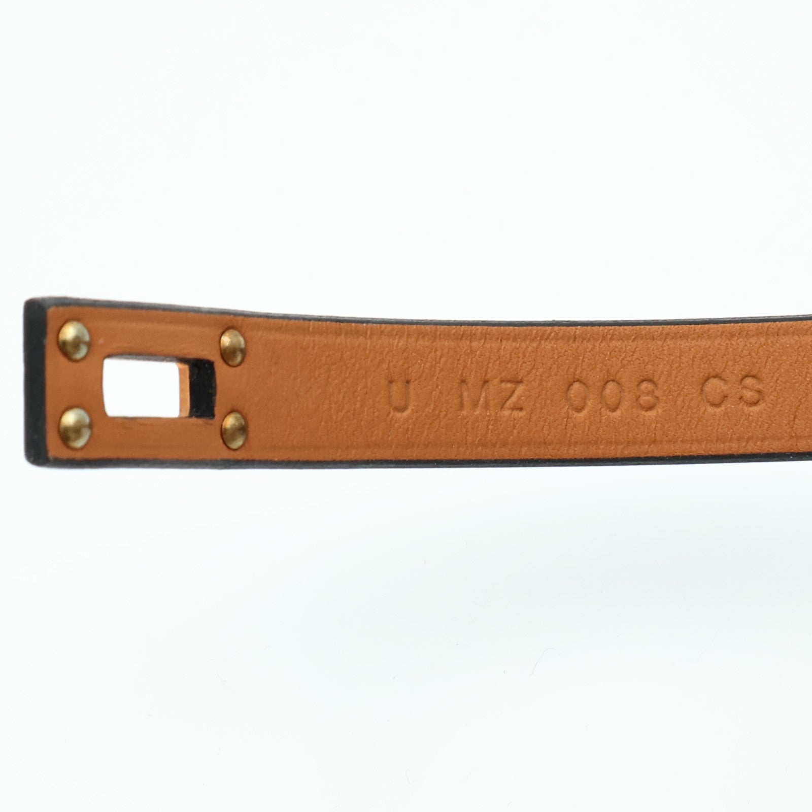 HERMES 【激減優惠】Swift皮革Mini Kelly Double Tour Bracelet金扣手鏈