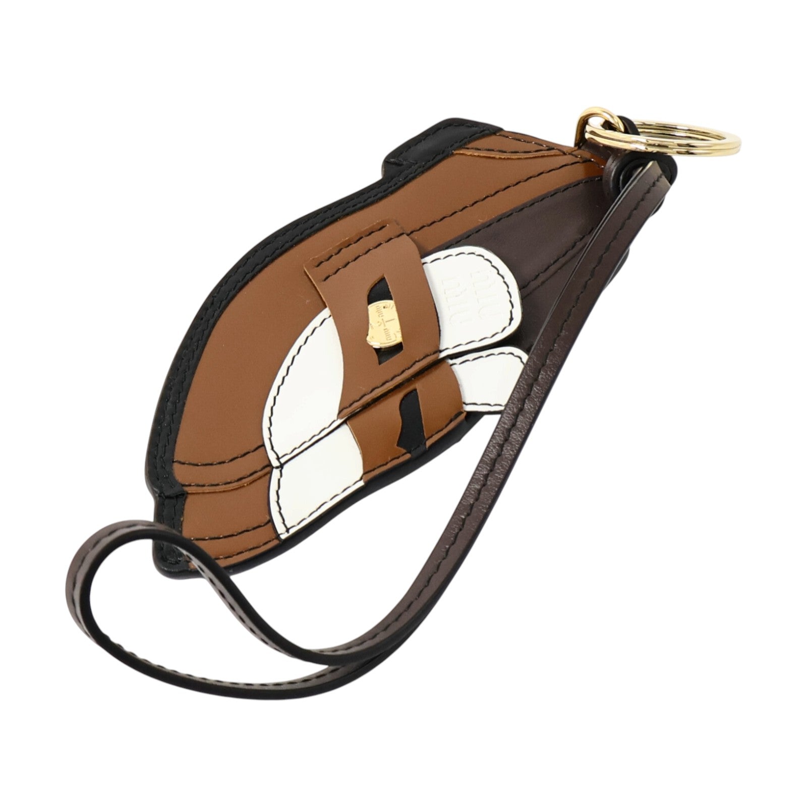 Miu Miu 牛皮皮革Penny Loafer Charm Keychain鎖匙扣