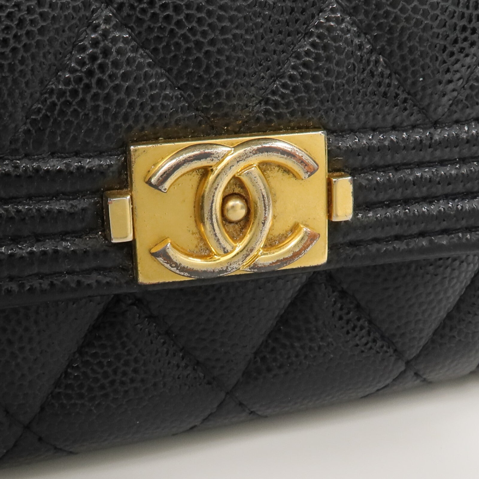CHANEL 牛皮皮革Boy Card Case卡片套