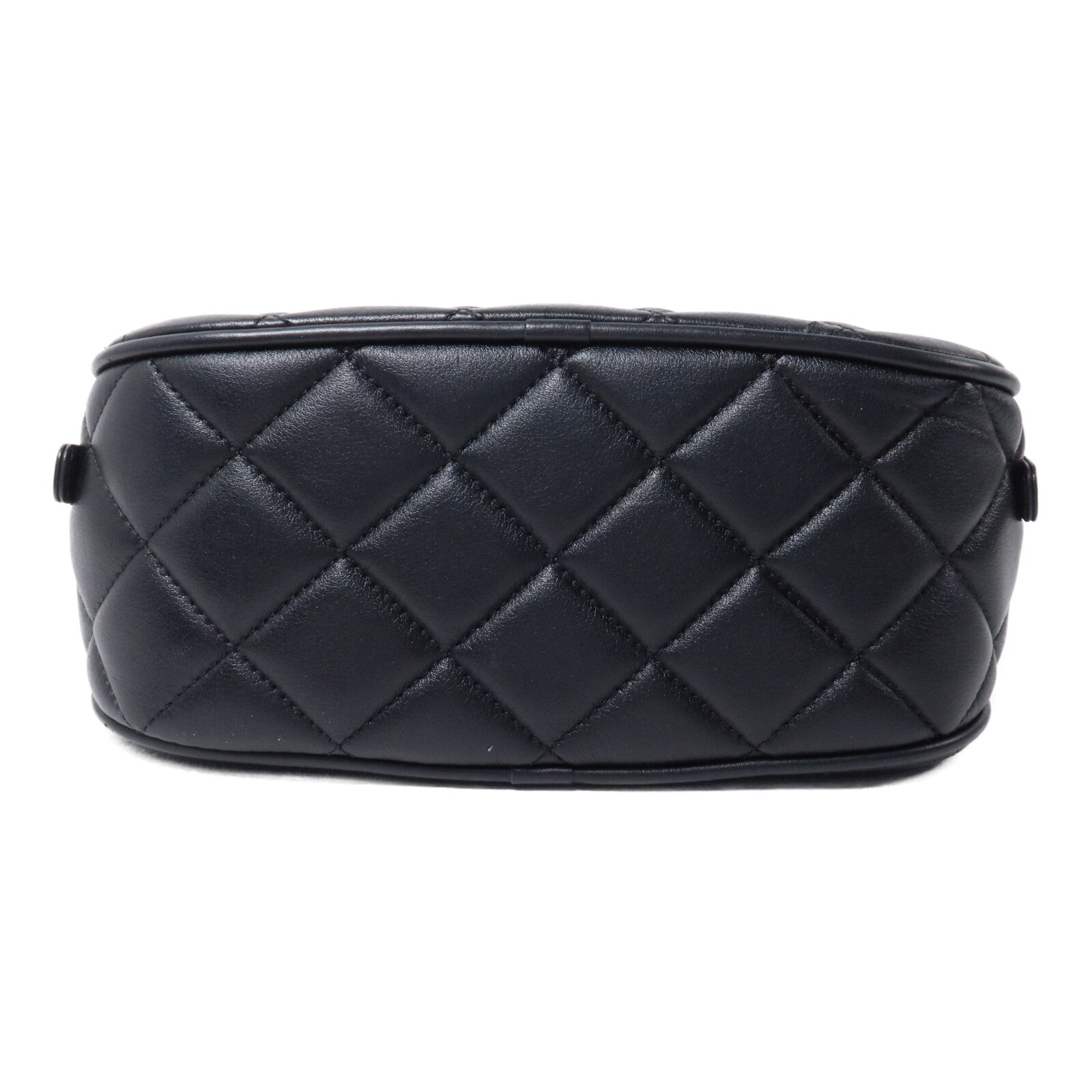 CHANEL 羊皮皮革Matelasse Mini Bowling鏈帶手挽肩背兩用袋