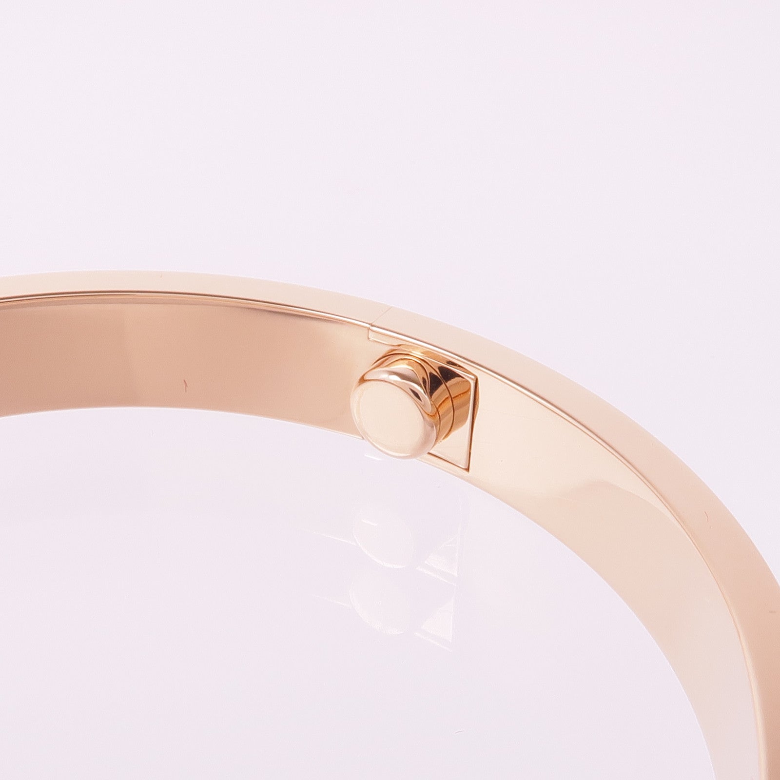 CARTIER 18K玫瑰金Love Bracelet 4 Diamonds鑽石手鐲Cartier#17