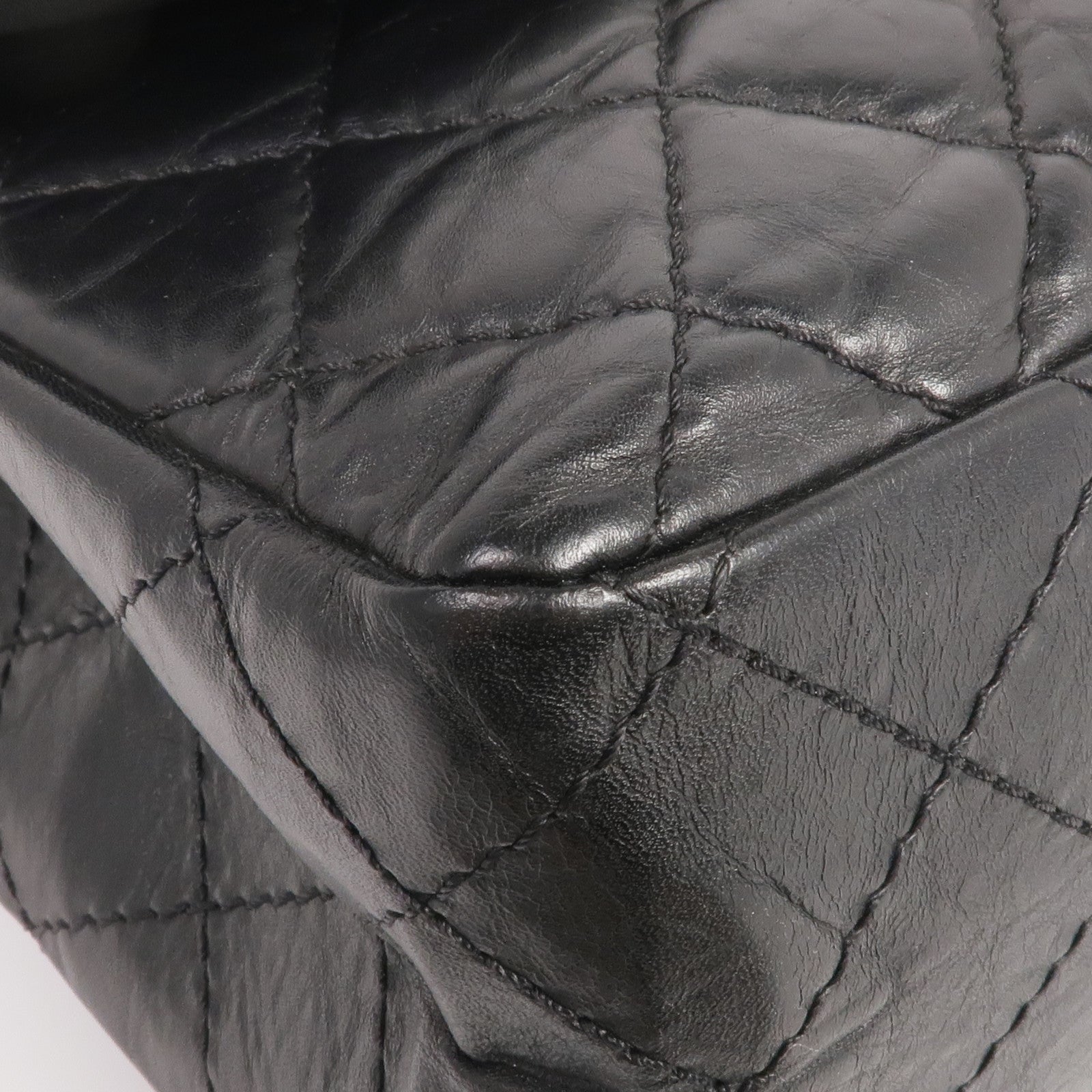 CHANEL 牛皮皮革2.55 Medium金扣鏈帶肩背袋