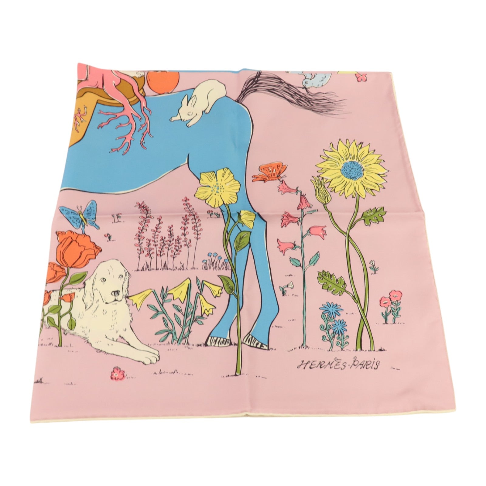 HERMES 絲質Scarf 90x90cm絲巾