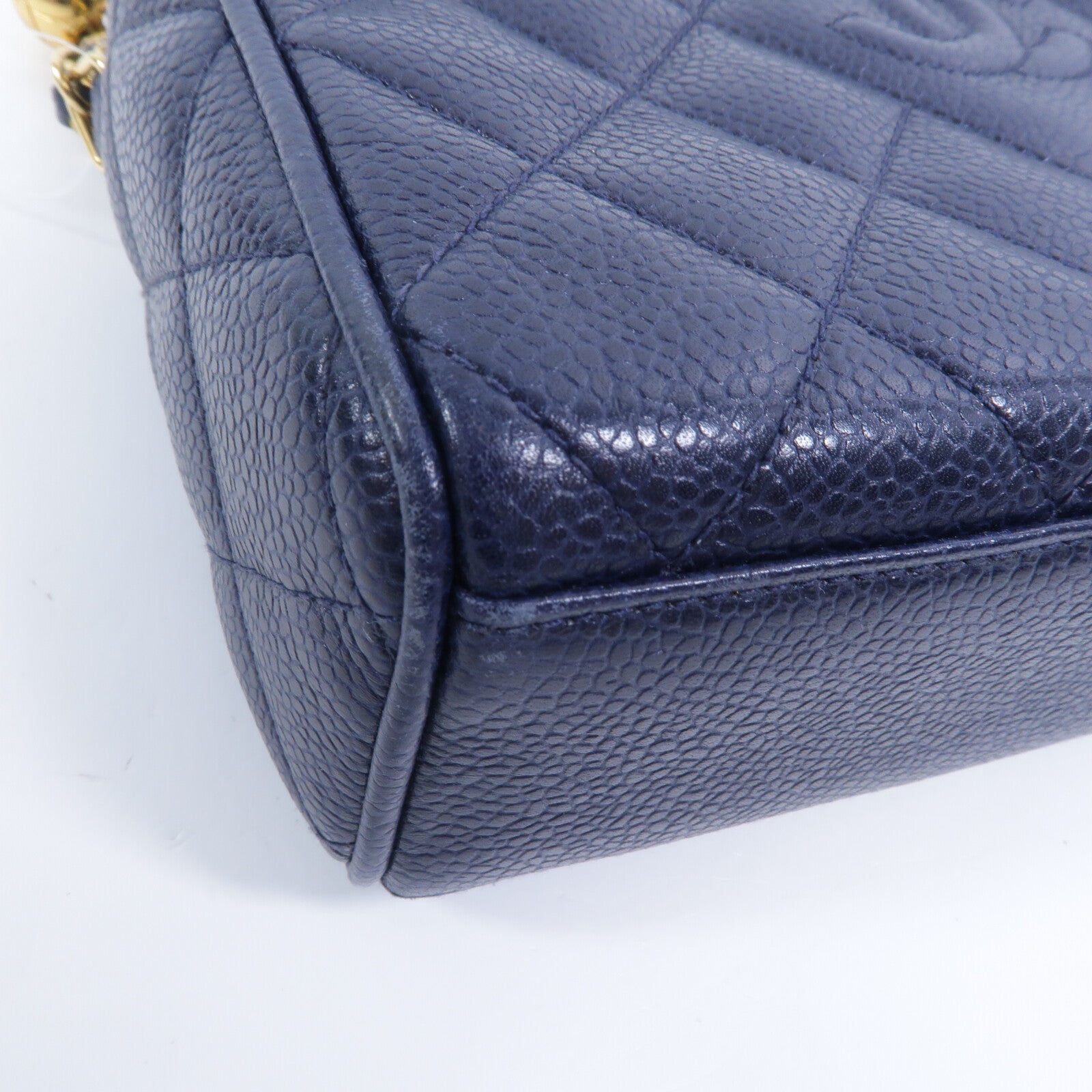 CHANEL 牛皮皮革Vintage Camera Bag鏈帶肩背袋