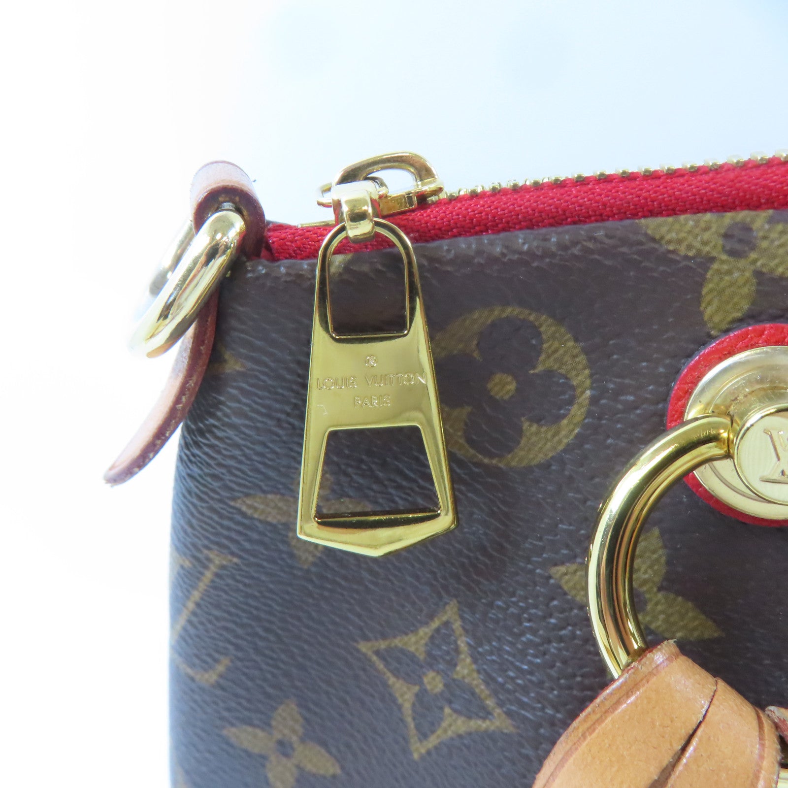 LOUIS VUITTON Monogram V Tote MM金扣手挽肩背兩用袋啡色