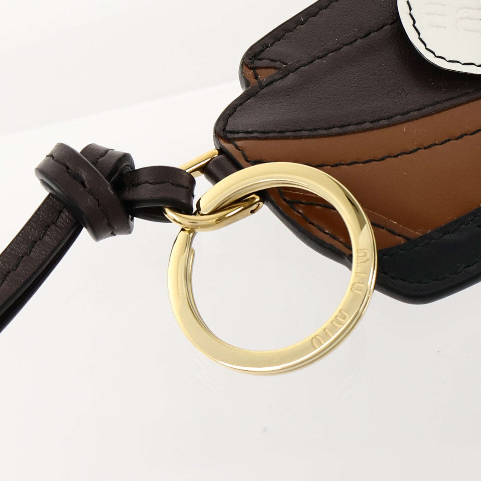 Miu Miu 牛皮皮革Penny Loafer Charm Keychain鎖匙扣