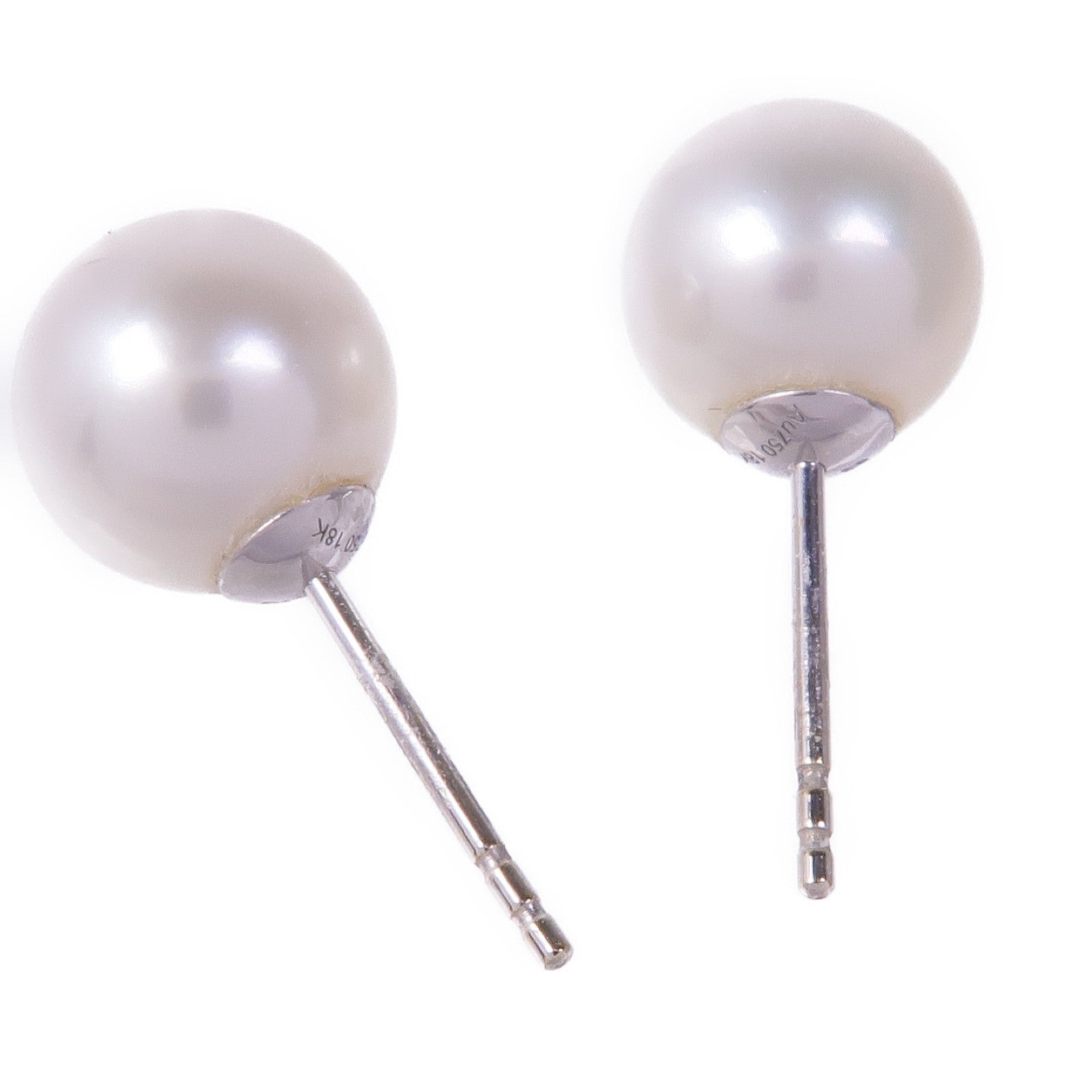 JEWELRY 18K白金Pearl Earrings珍珠耳環